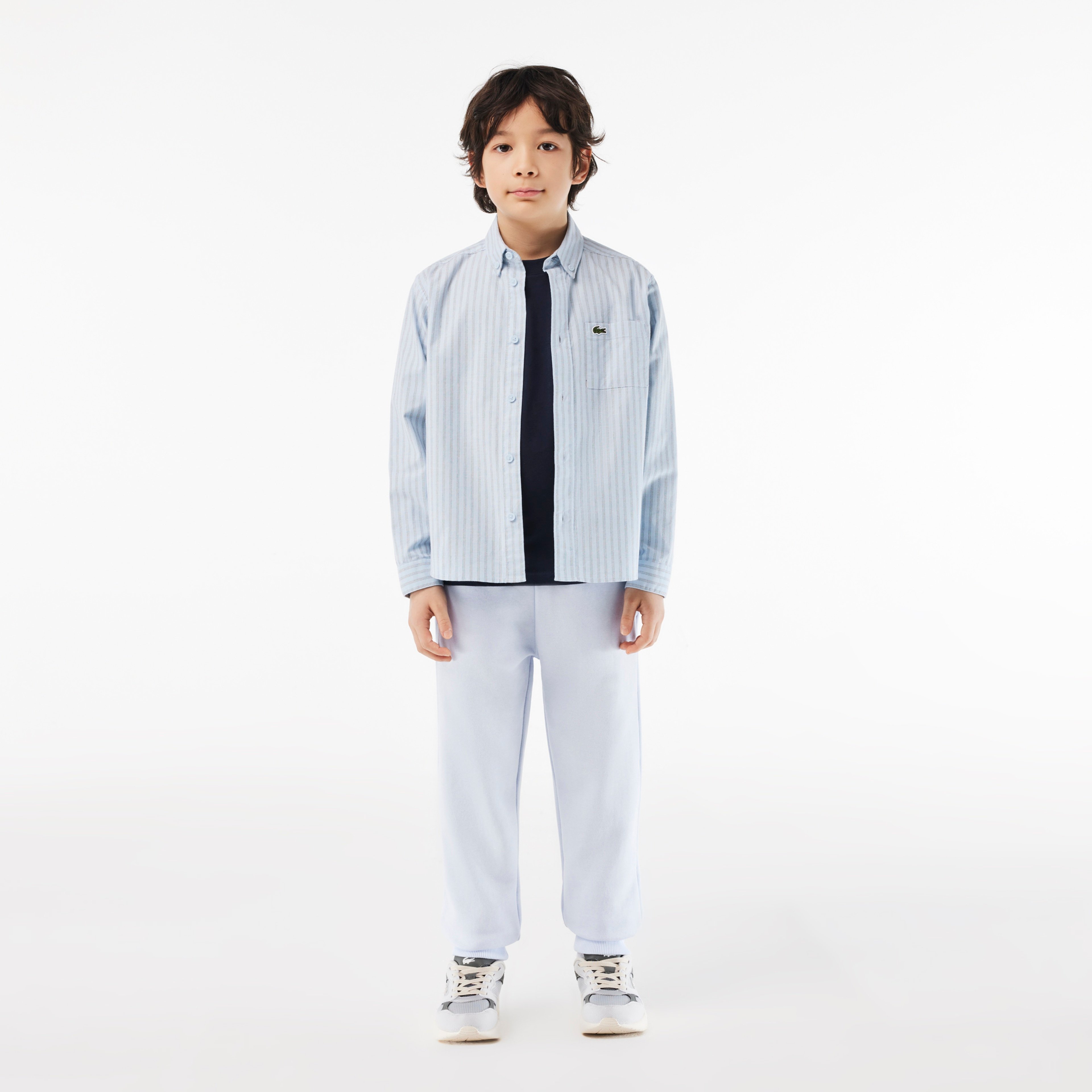 Çocuk Bisiklet Yaka Lacivert T-Shirt