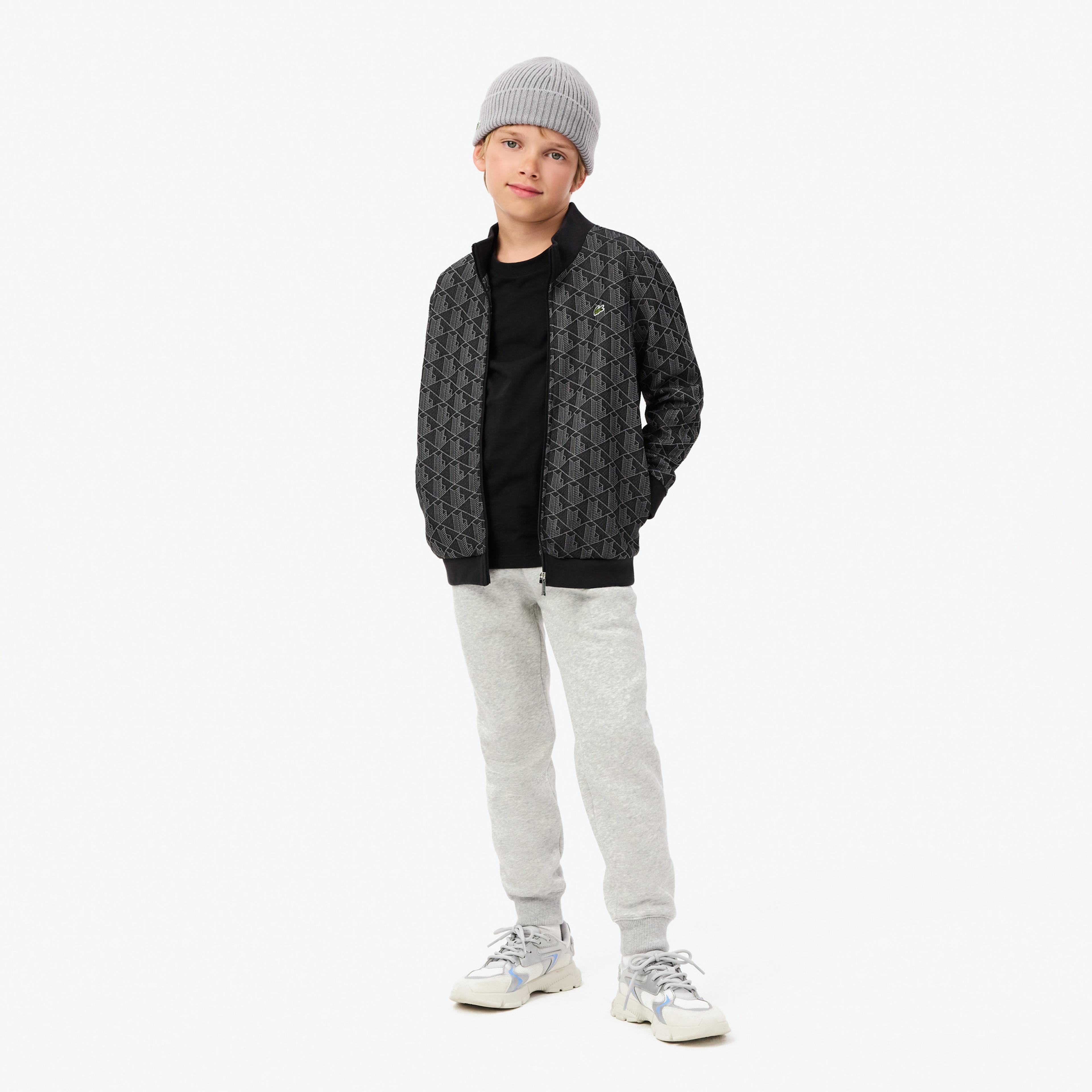 Çocuk Uzun Kollu Bisiklet Yaka Siyah T-Shirt