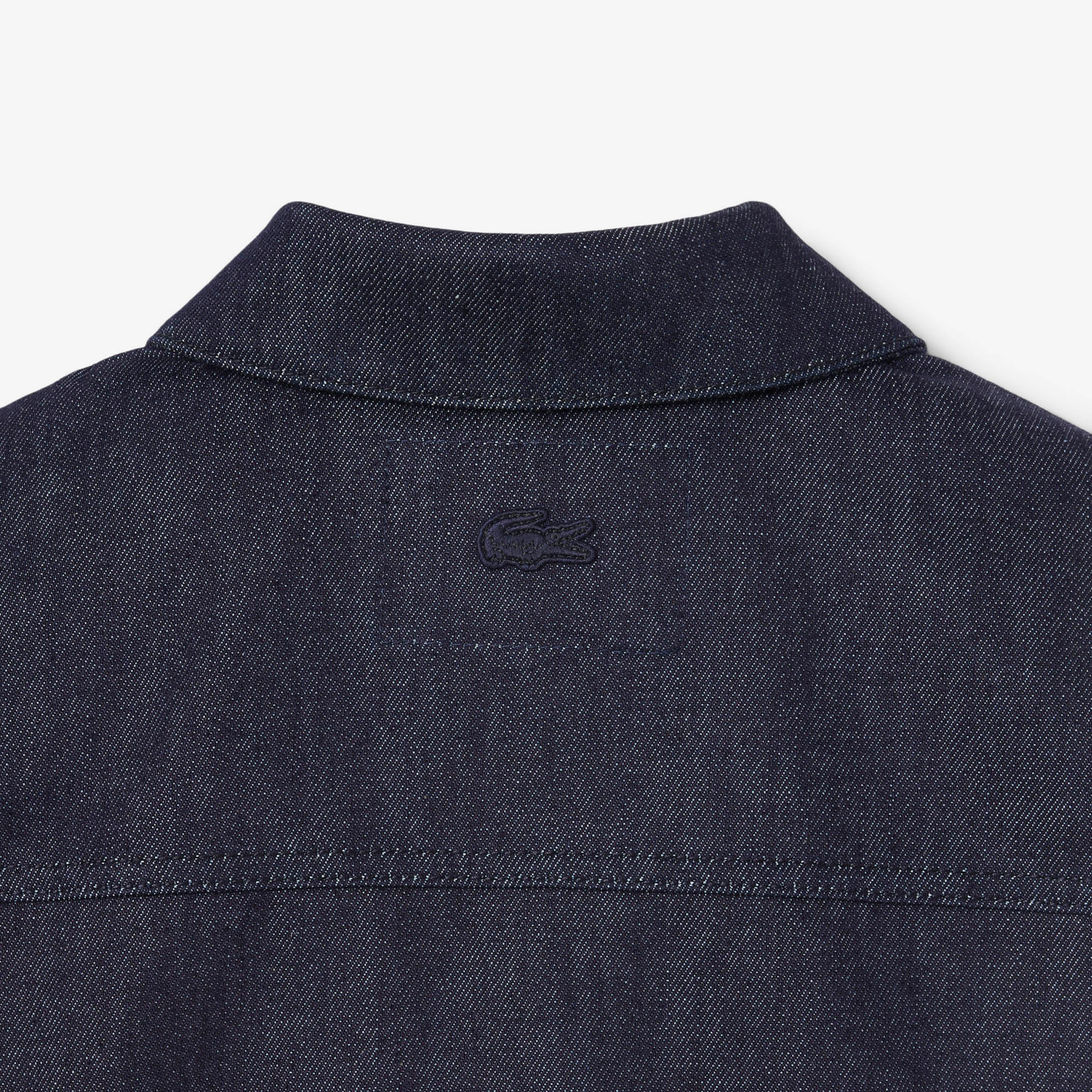 FW25 RUNWAY Erkek Regular Fit Gömlek Yaka Denim Lacivert Ceket