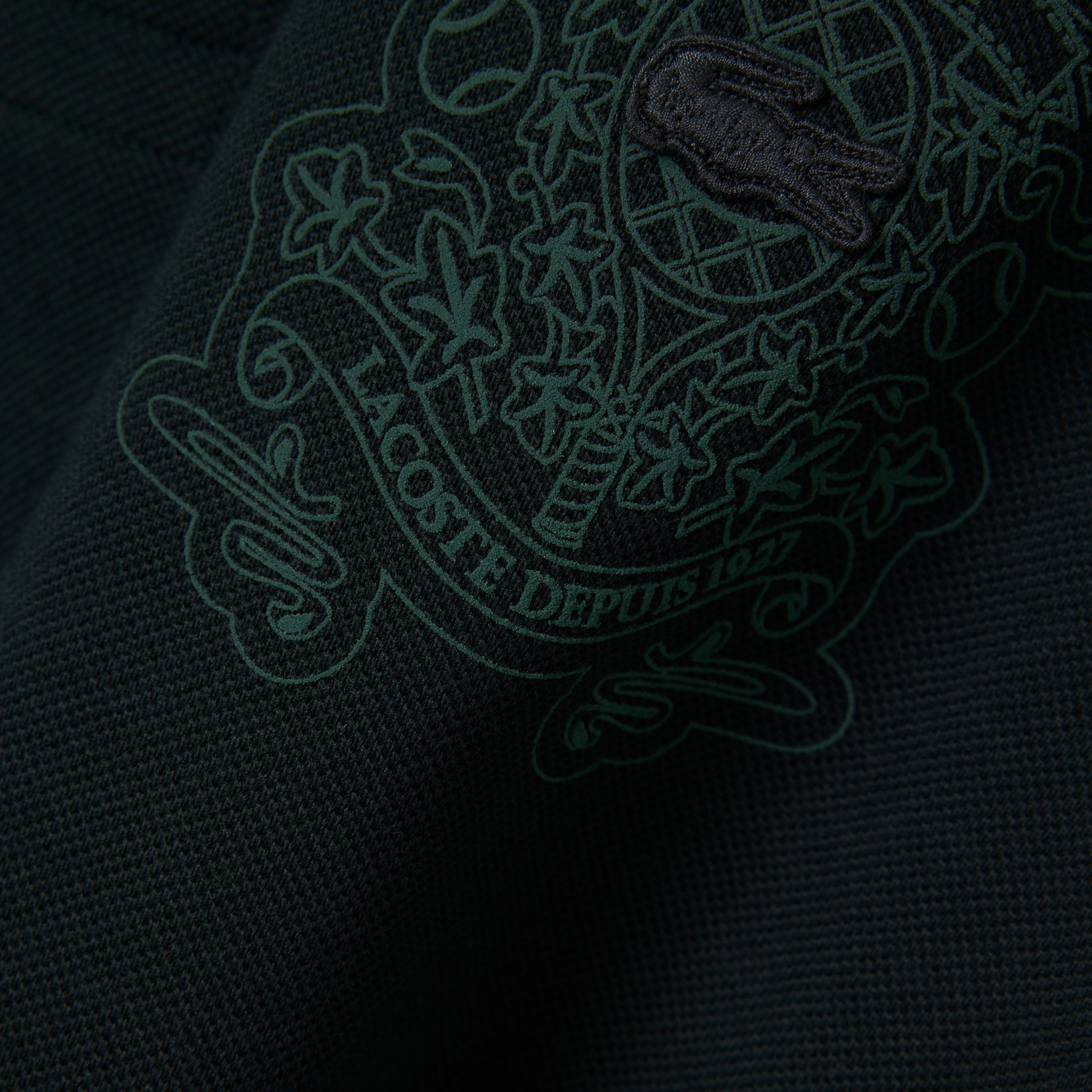 FW25 RUNWAY Unisex Loose Fit Koyu Yeşil Polo