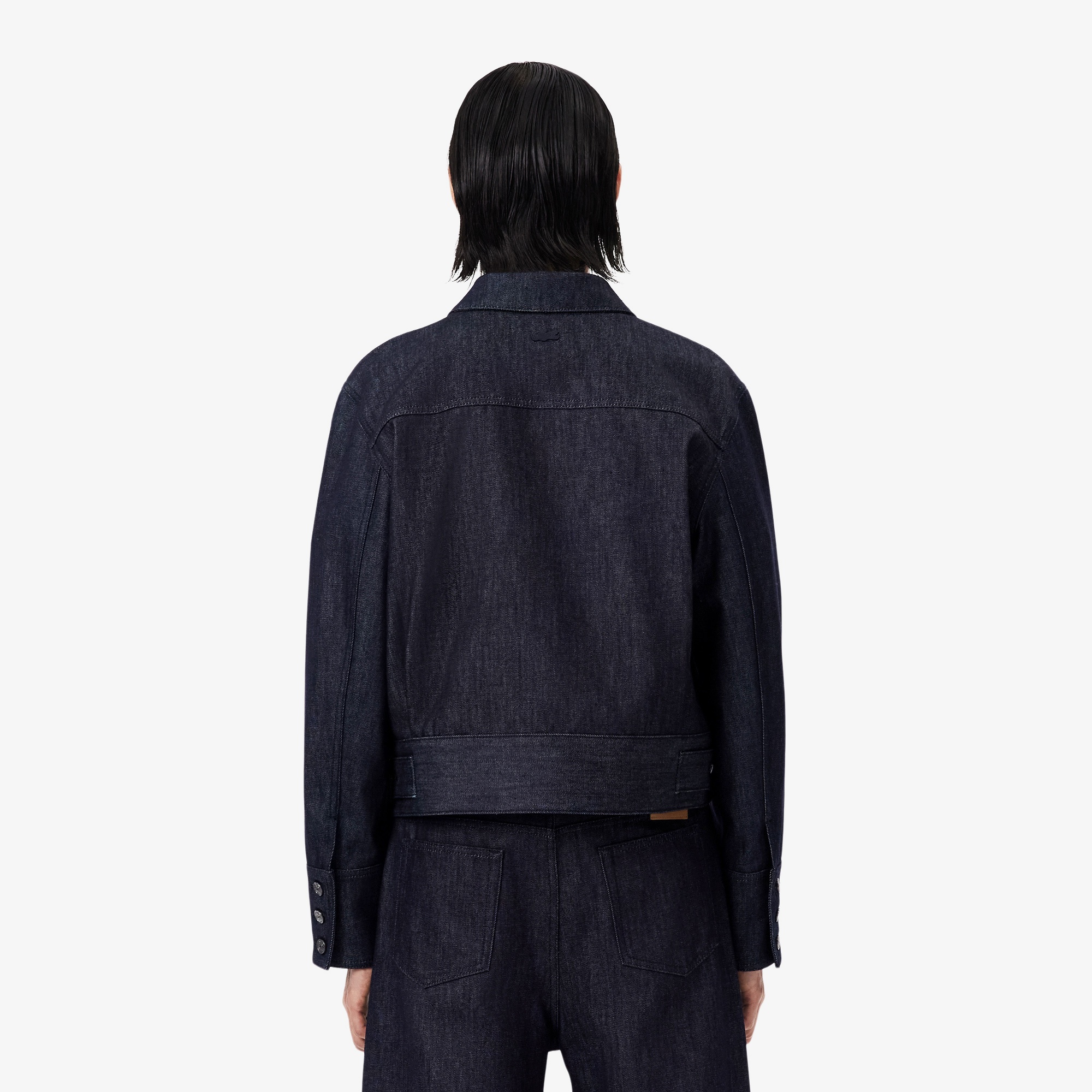 FW25 RUNWAY Erkek Regular Fit Gömlek Yaka Denim Lacivert Ceket