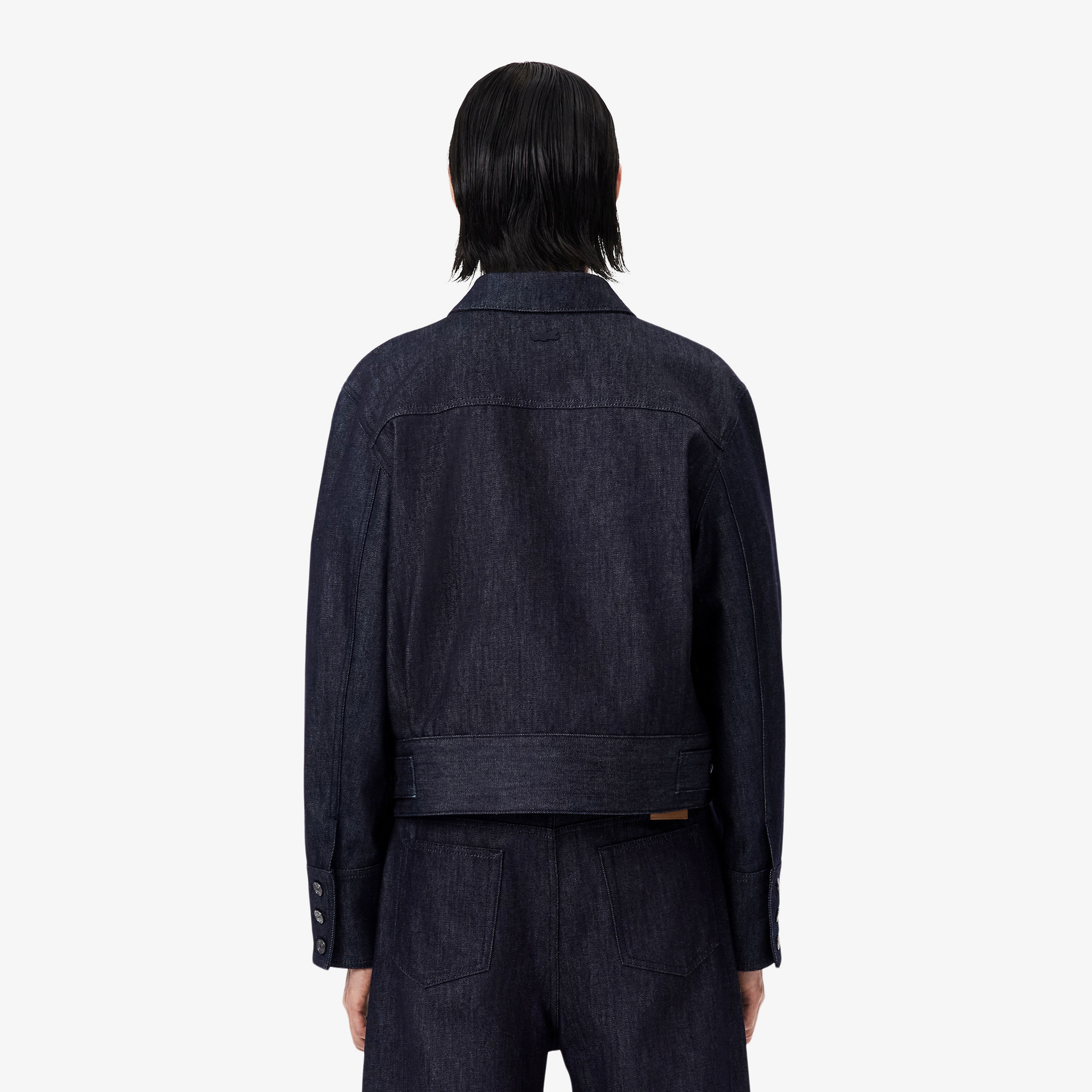 FW25 RUNWAY Erkek Regular Fit Gömlek Yaka Denim Lacivert Ceket