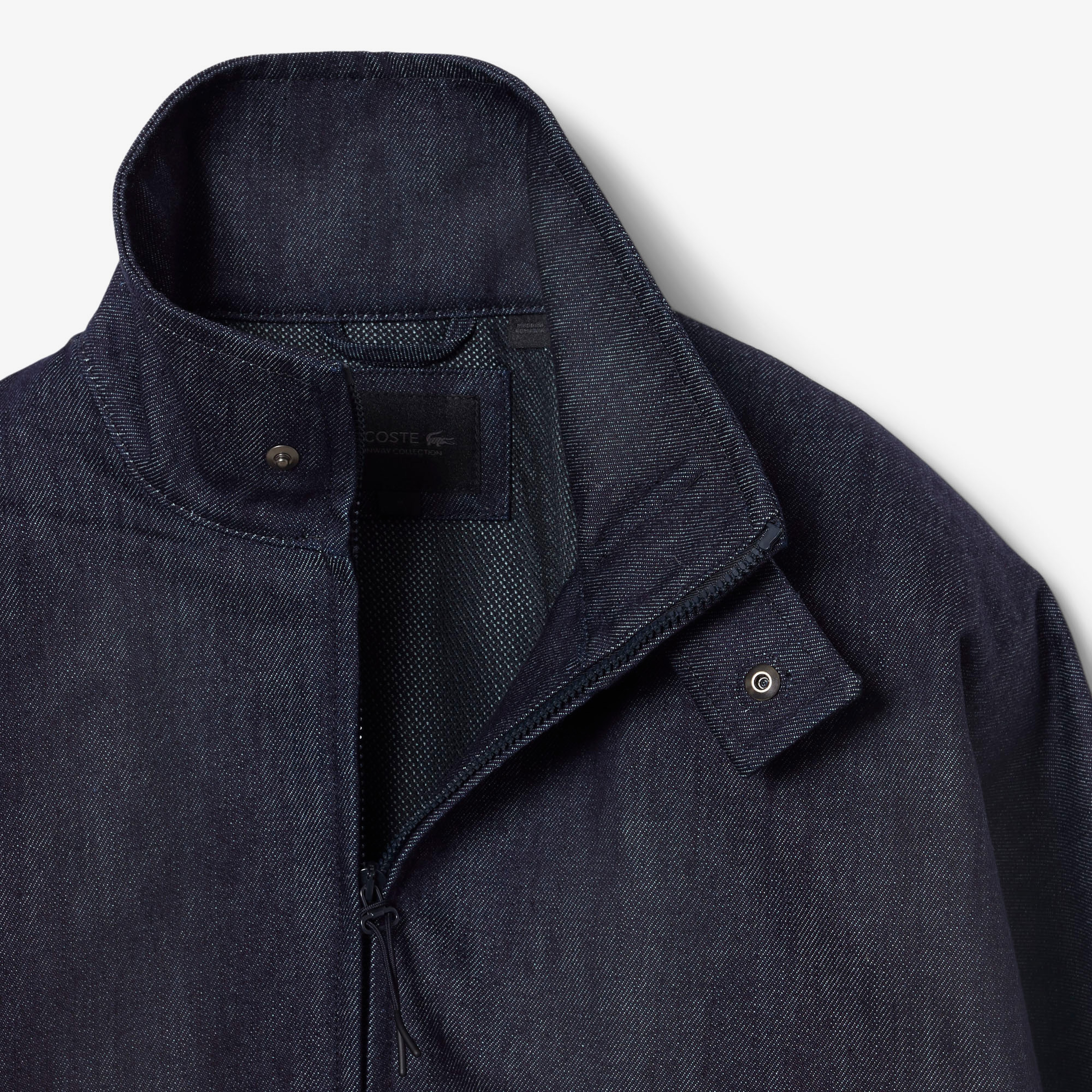 FW25 RUNWAY Unisex Oversize Fit Dik Yaka Denim Lacivert Ceket