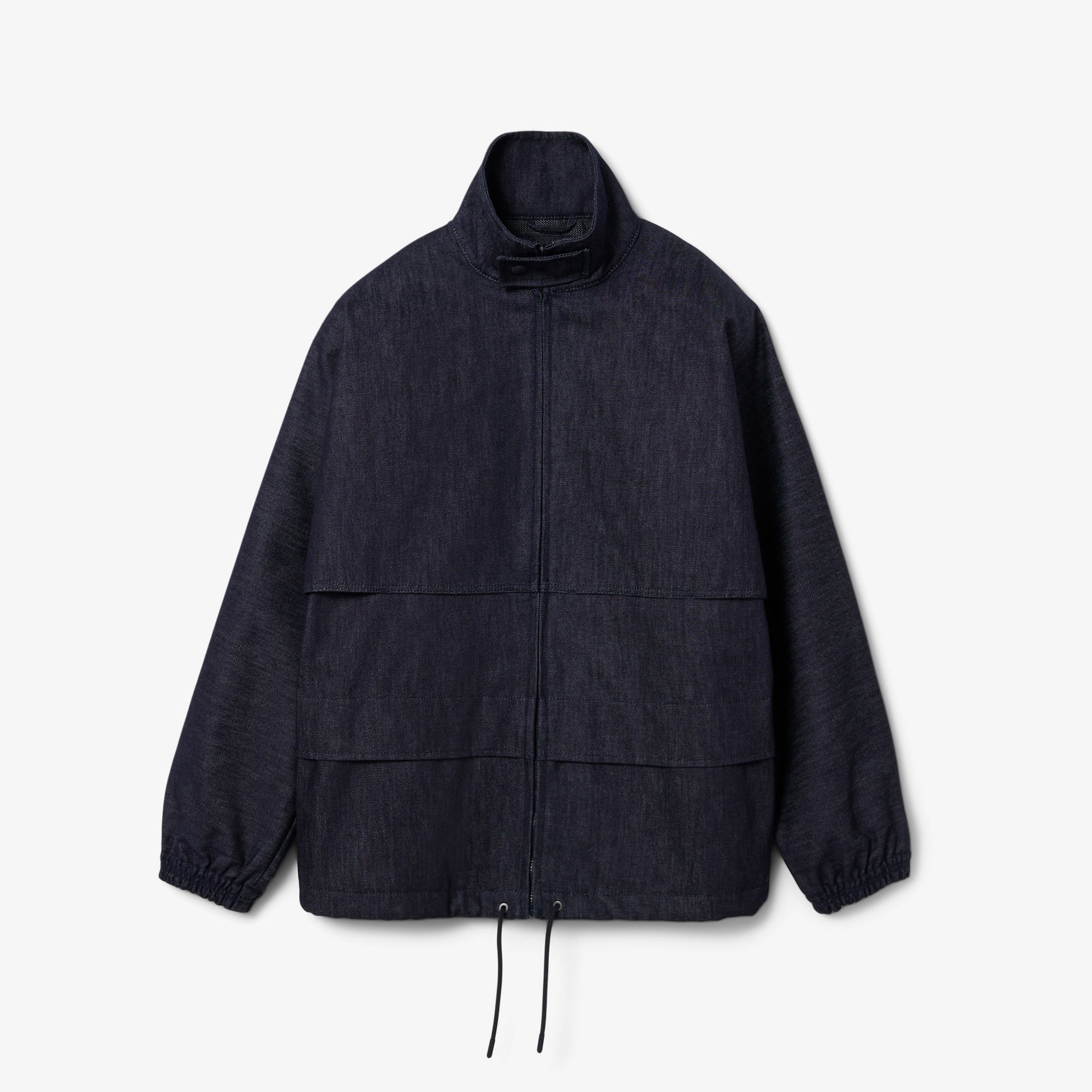 FW25 RUNWAY Unisex Oversize Fit Dik Yaka Denim Lacivert Ceket