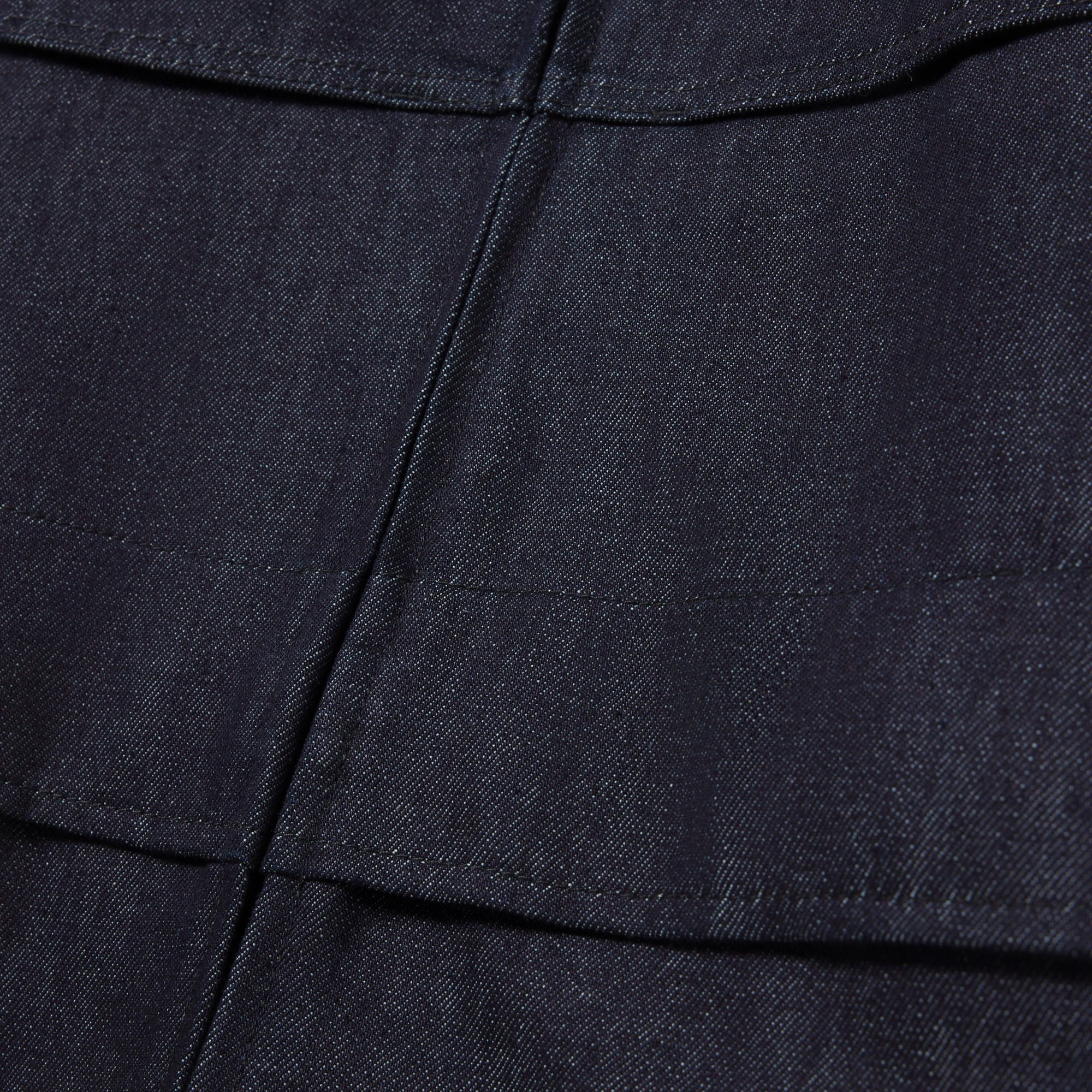 FW25 RUNWAY Unisex Oversize Fit Dik Yaka Denim Lacivert Ceket