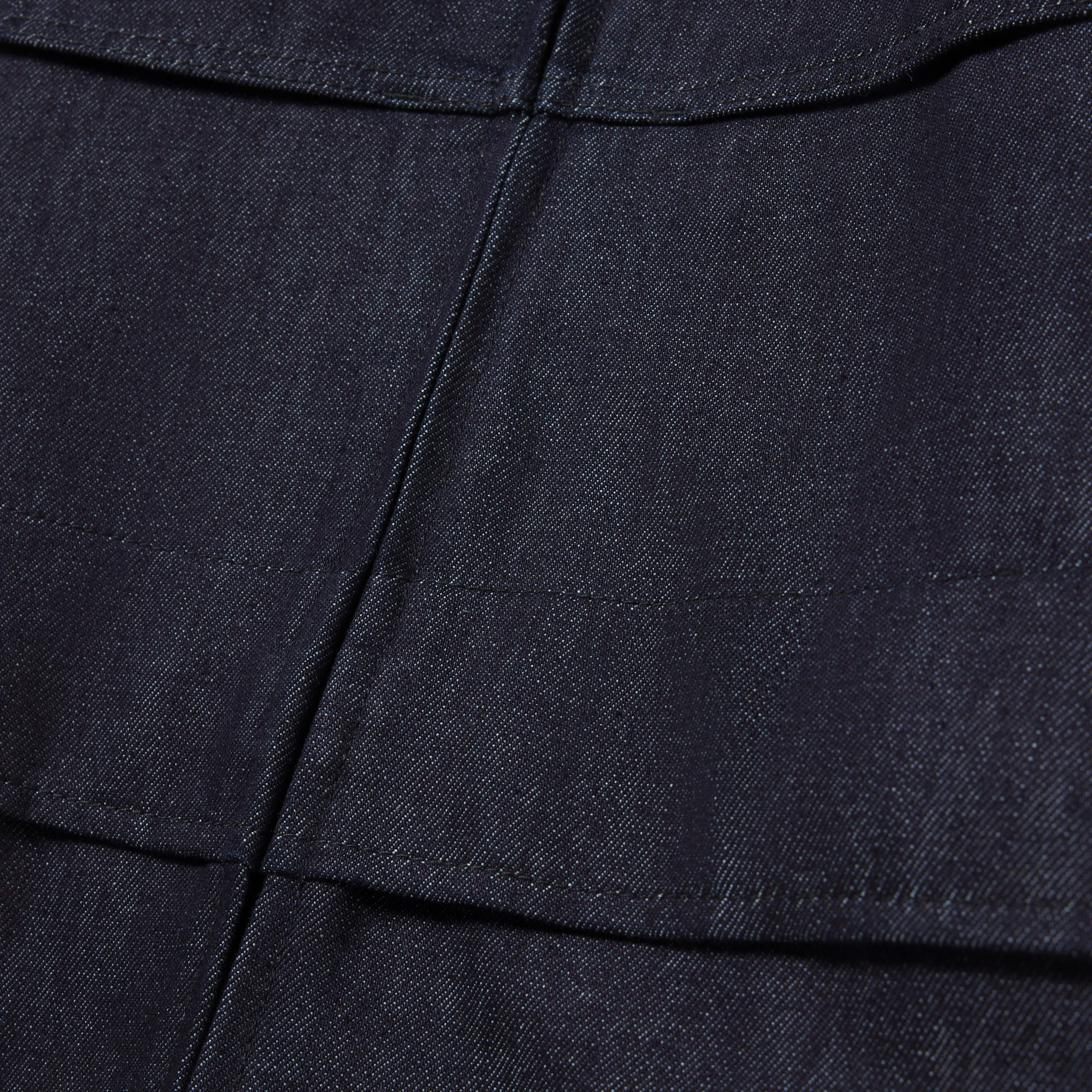 FW25 RUNWAY Unisex Oversize Fit Dik Yaka Denim Lacivert Ceket