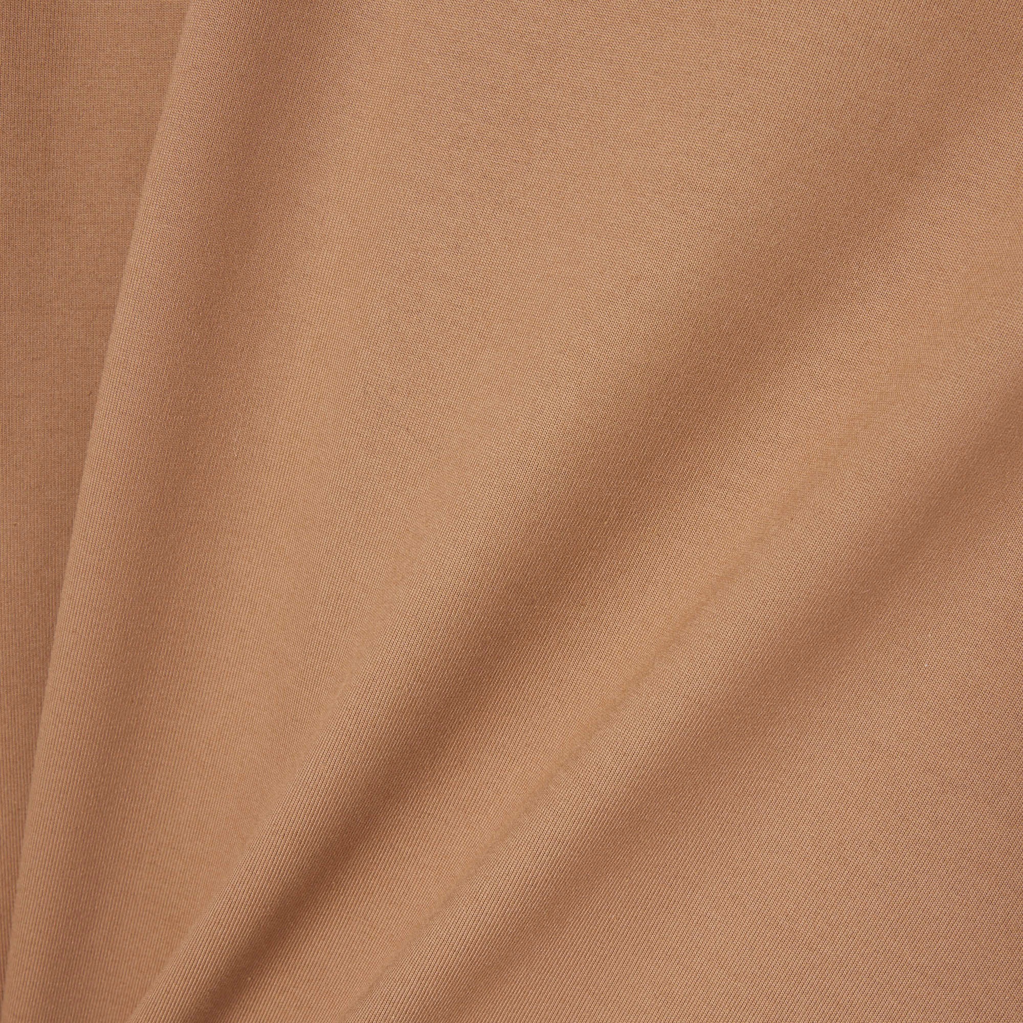 FW25 RUNWAY Erkek Relaxed Fit Bisiklet Yaka Baskılı Kahverengi T-Shirt