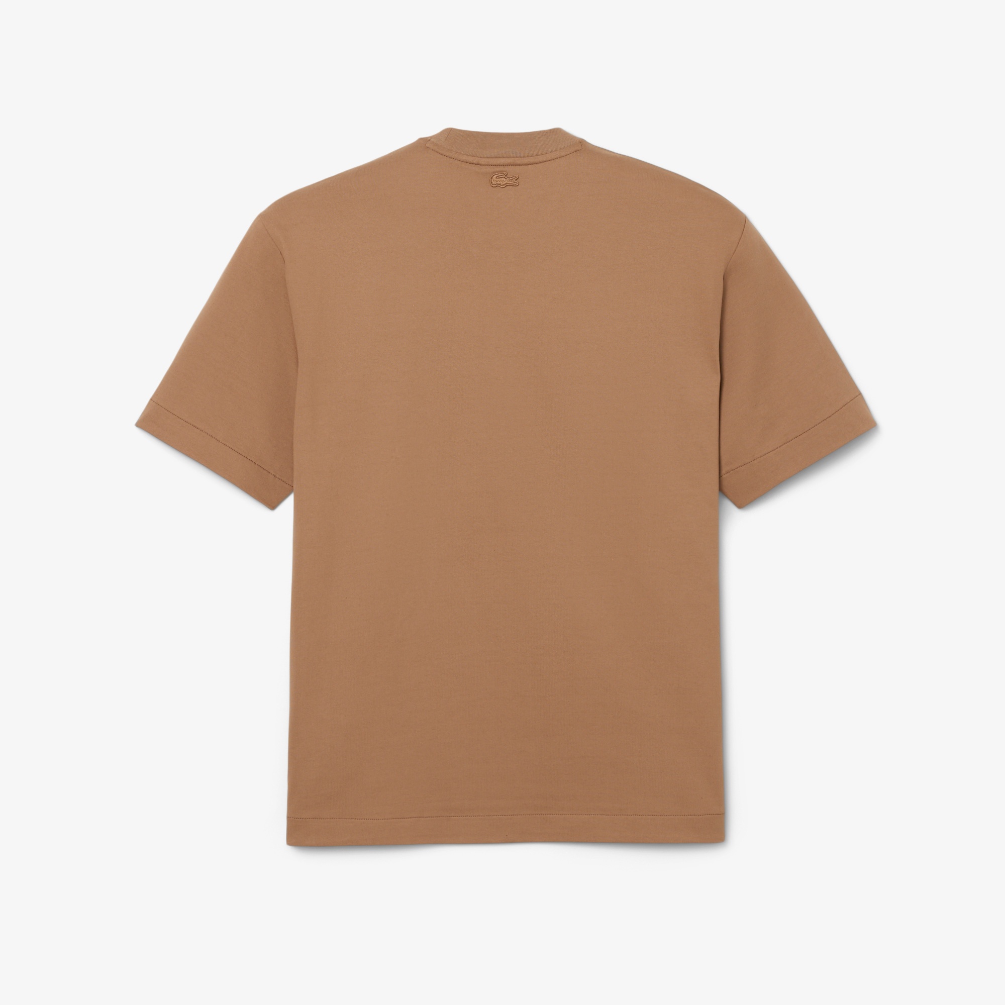 FW25 RUNWAY Erkek Relaxed Fit Bisiklet Yaka Baskılı Kahverengi T-Shirt