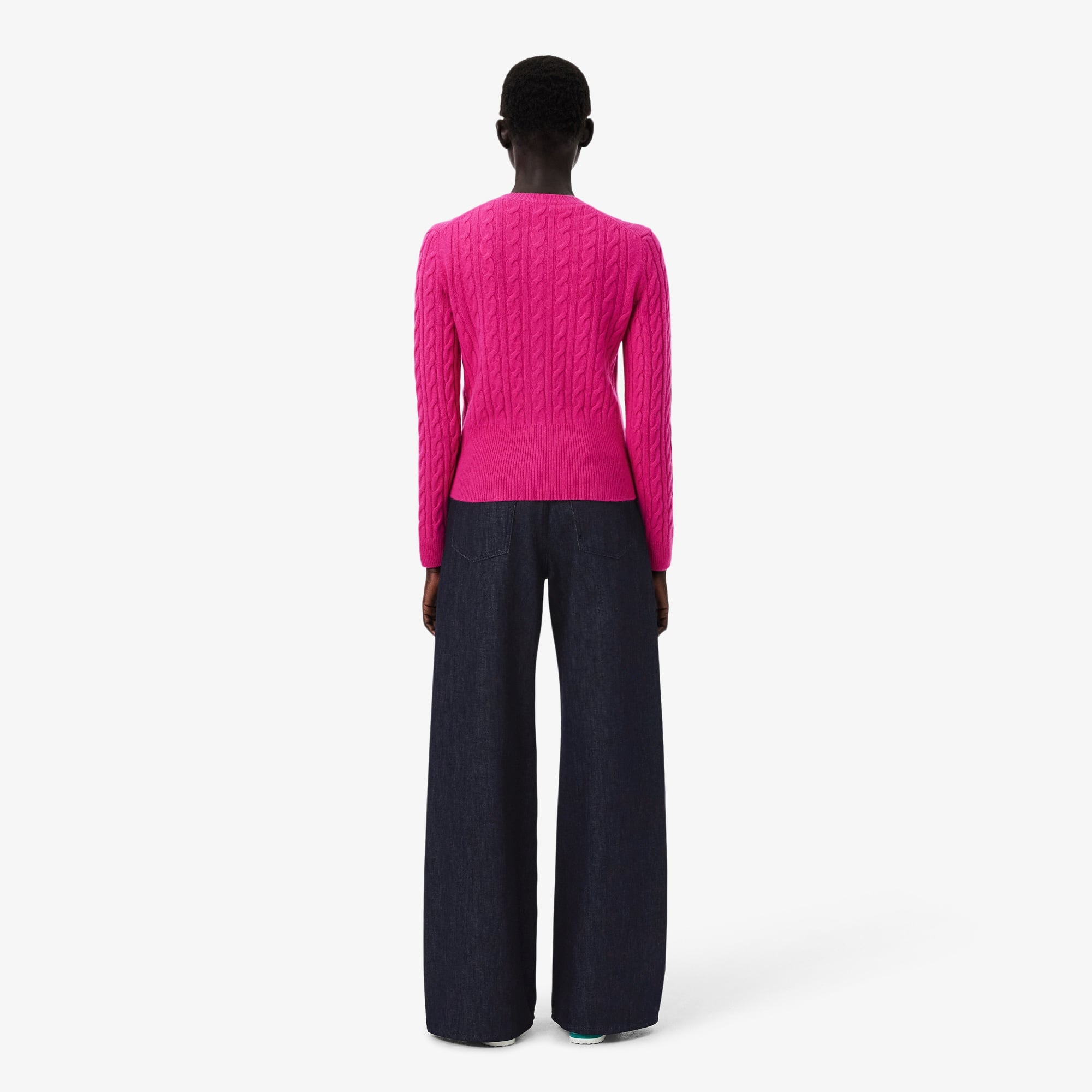 FW25 RUNWAY Kadın Straight Fit Lacivert Jean Pantolon