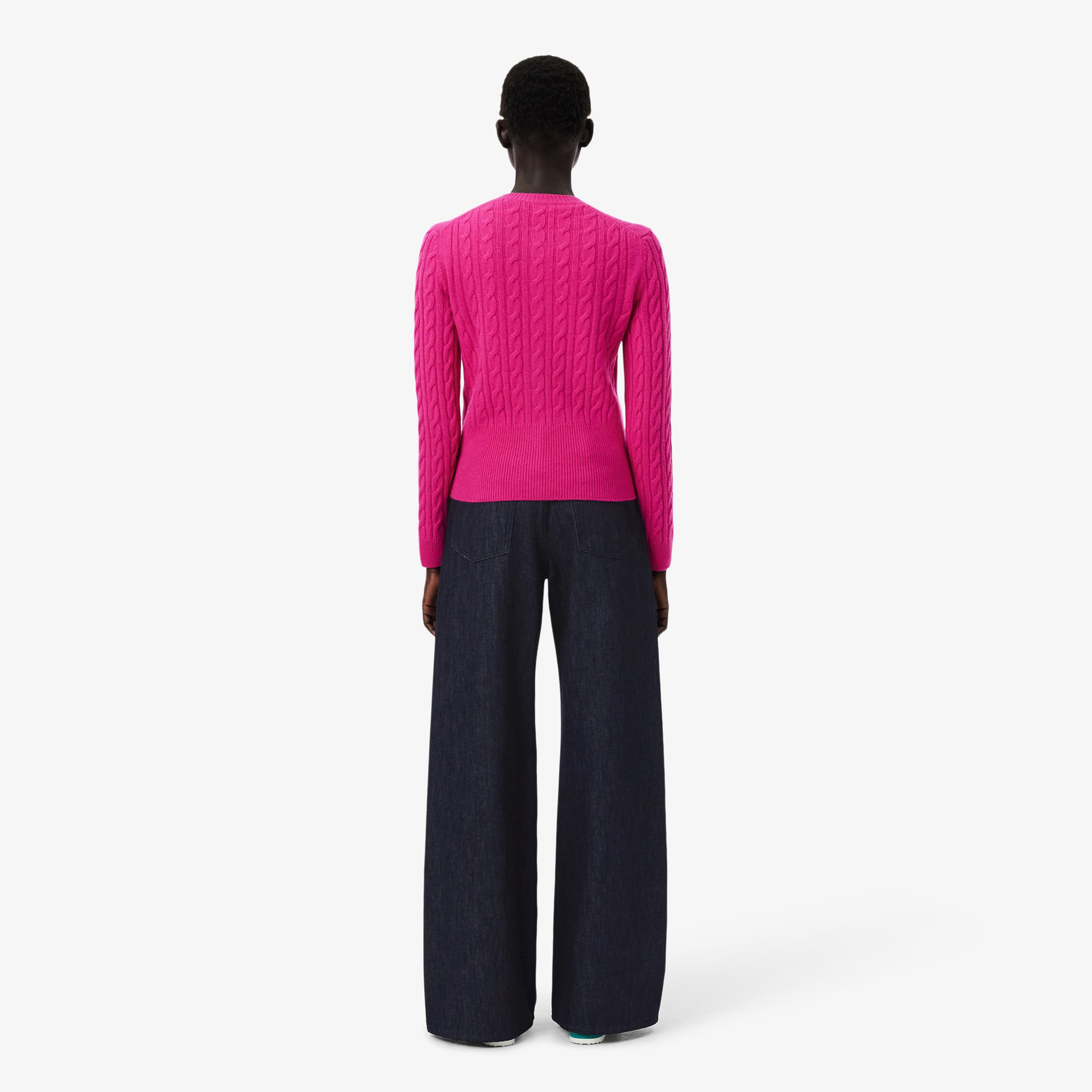 FW25 RUNWAY Kadın Straight Fit Lacivert Jean Pantolon