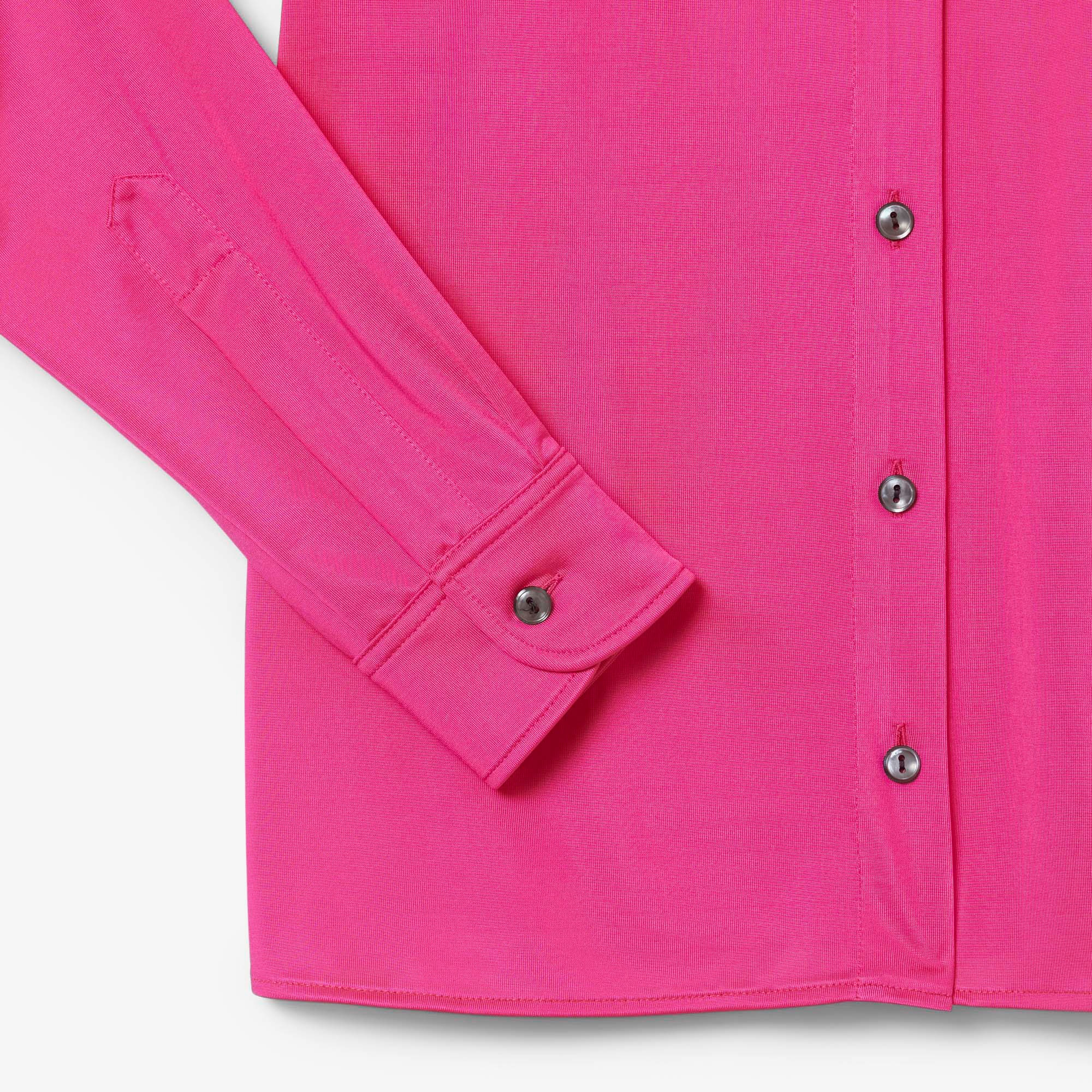 FW25 RUNWAY Kadın Slim Fit Pembe Gömlek