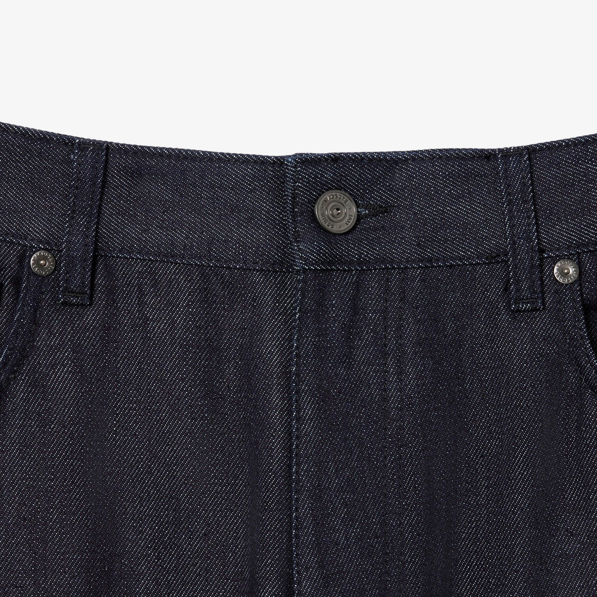 FW25 RUNWAY Erkek Straight Fit Lacivert Jean Pantolon