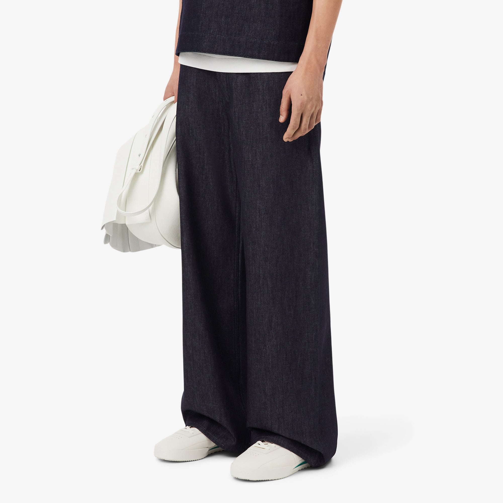 FW25 RUNWAY Erkek Straight Fit Lacivert Jean Pantolon