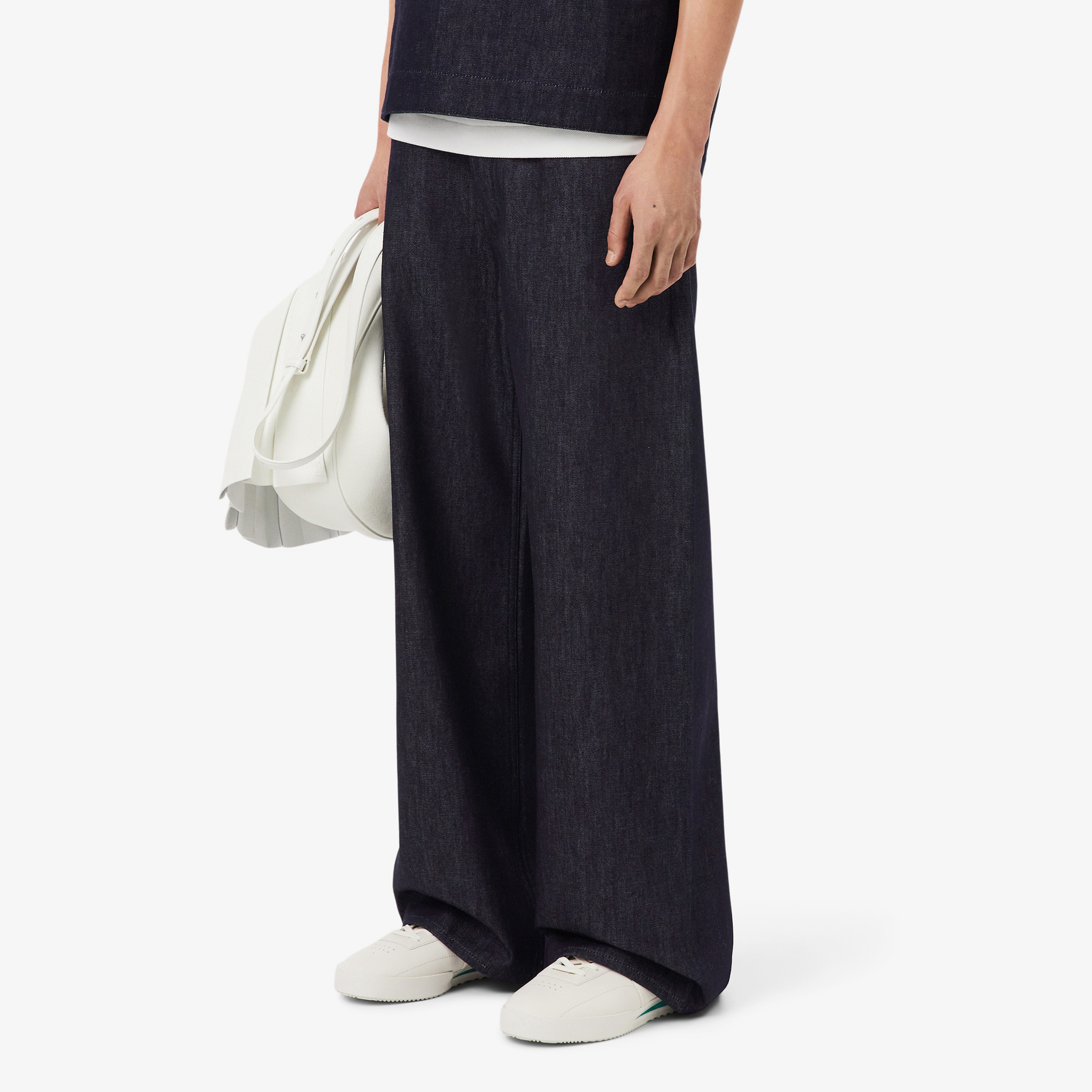 FW25 RUNWAY Erkek Straight Fit Lacivert Jean Pantolon