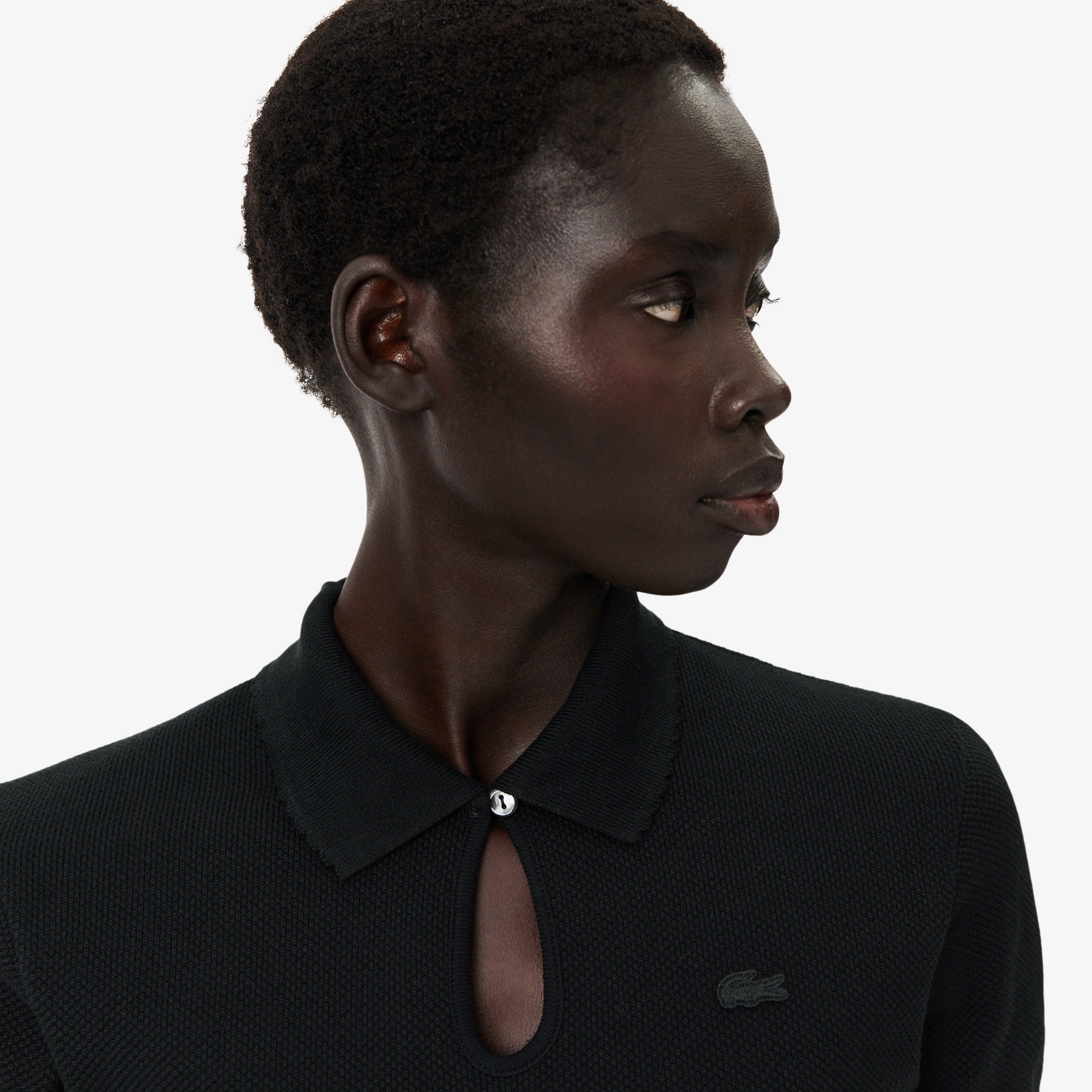 FW25 RUNWAY Kadın Slim Fit Koyu Yeşil Polo