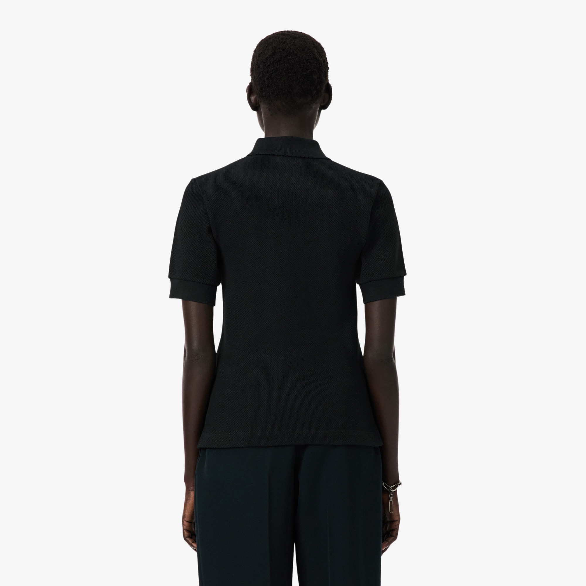 FW25 RUNWAY Kadın Slim Fit Koyu Yeşil Polo