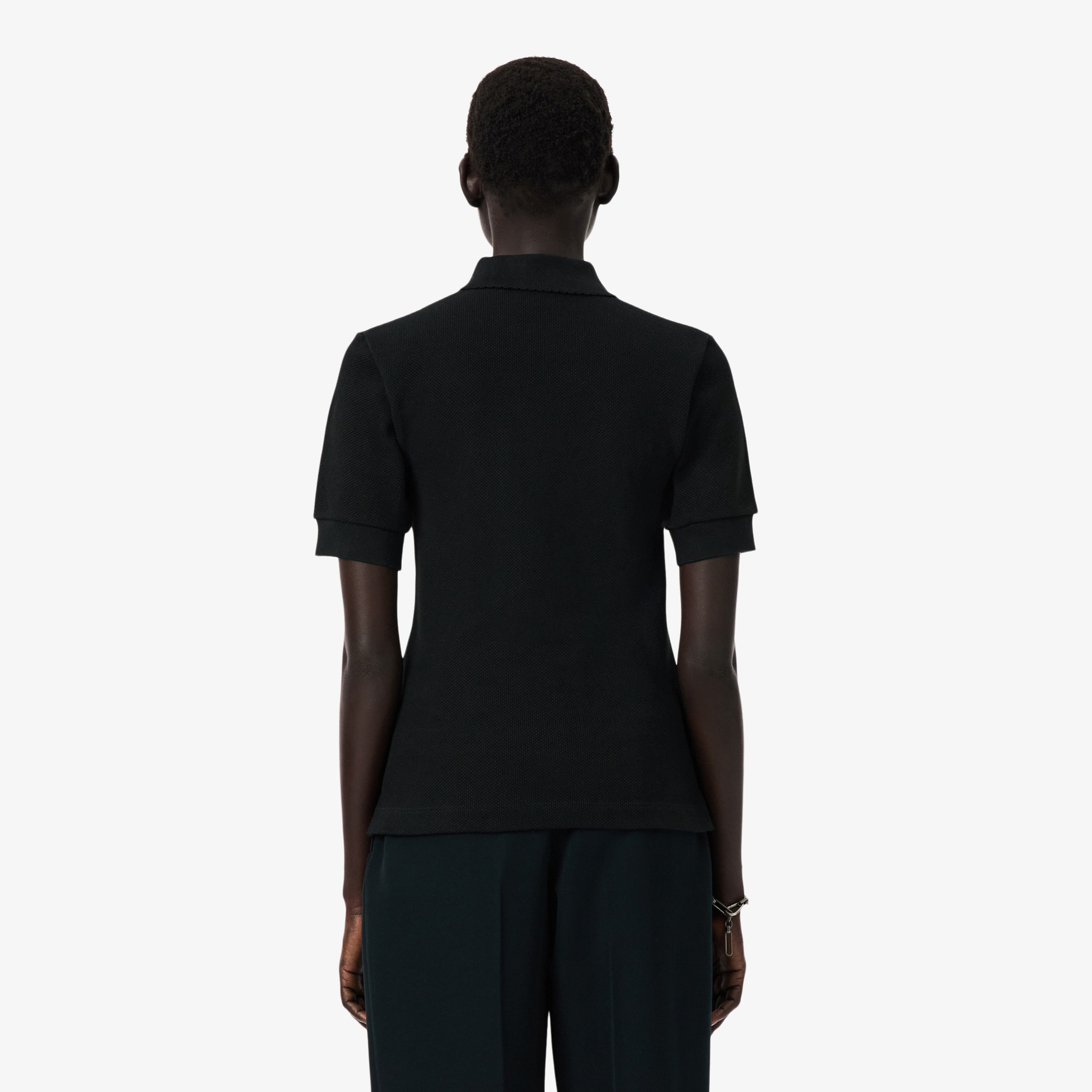 FW25 RUNWAY Kadın Slim Fit Koyu Yeşil Polo