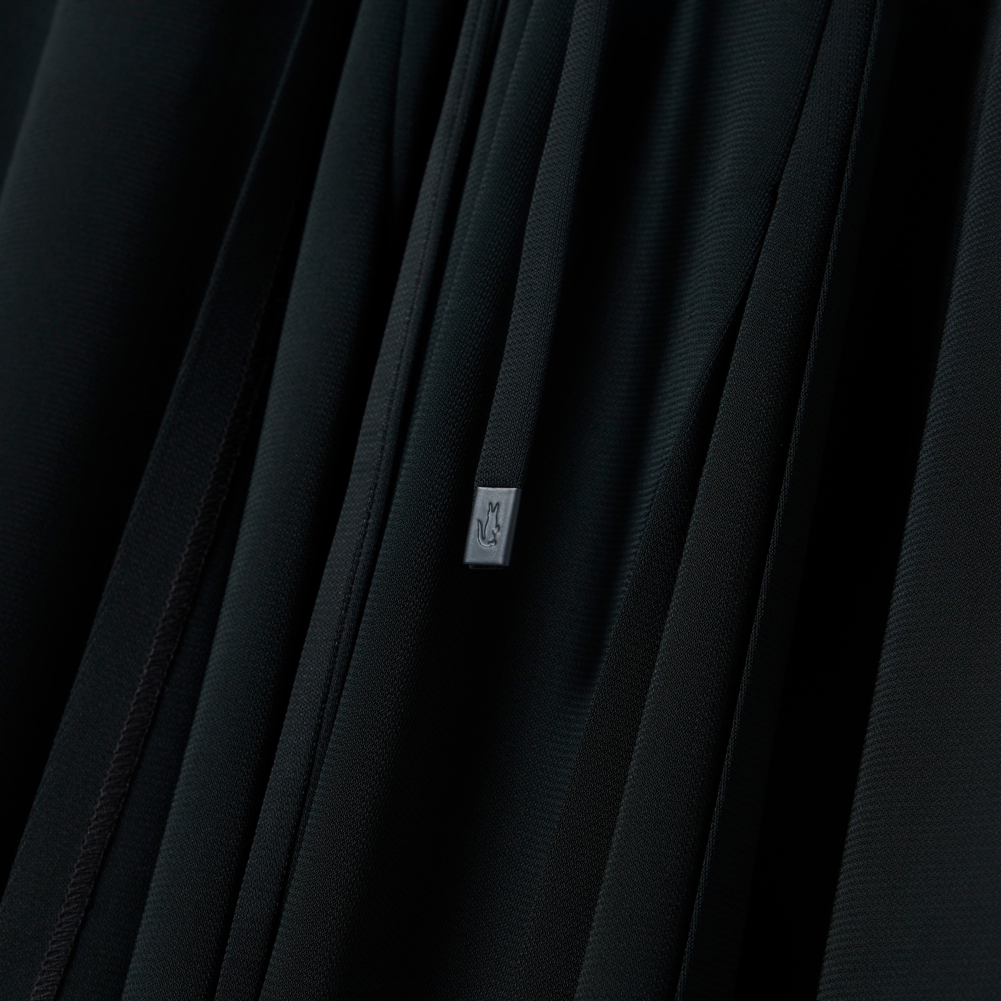 FW25 RUNWAY Kadın Polo Yaka Koyu Yeşil Elbise