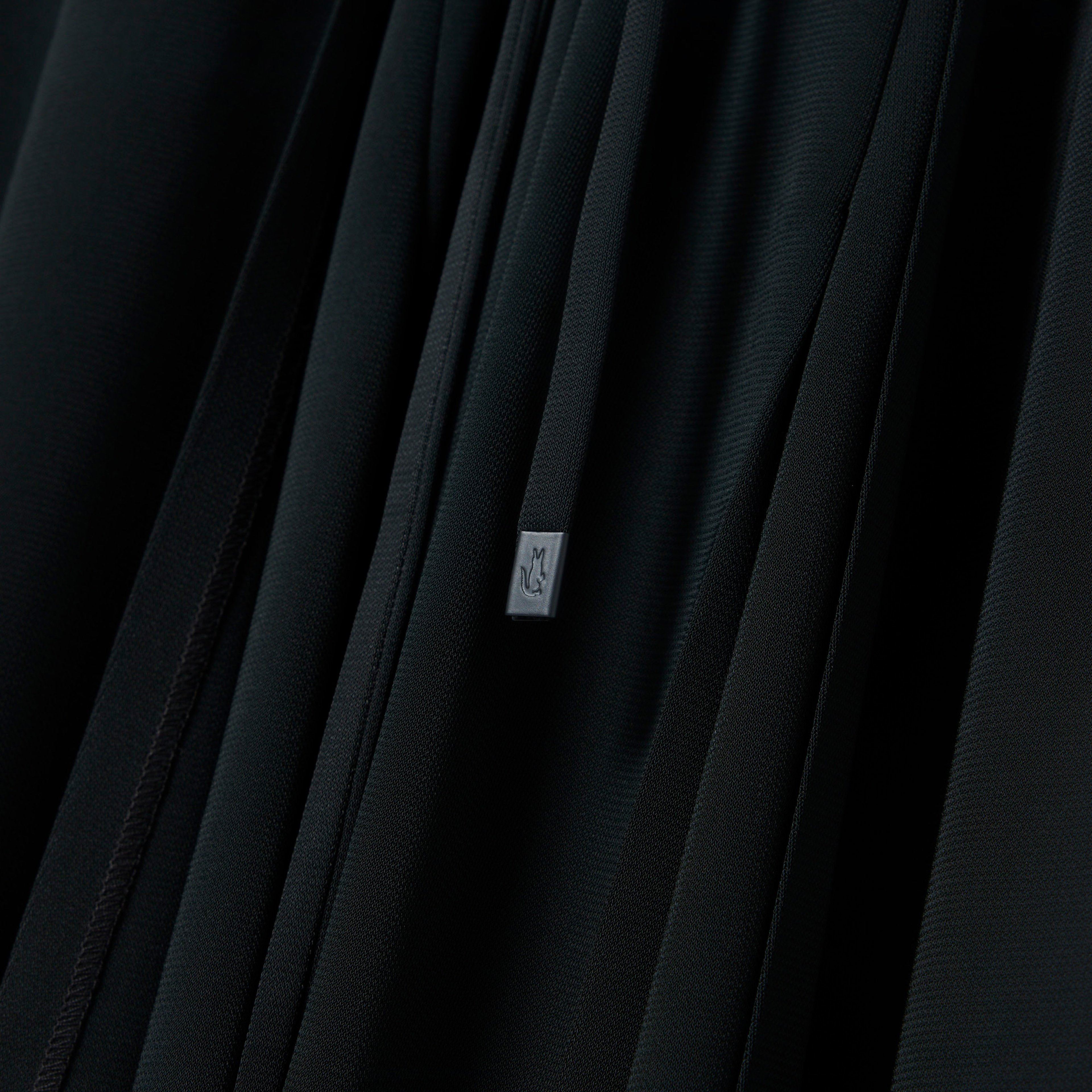 FW25 RUNWAY Kadın Polo Yaka Koyu Yeşil Elbise