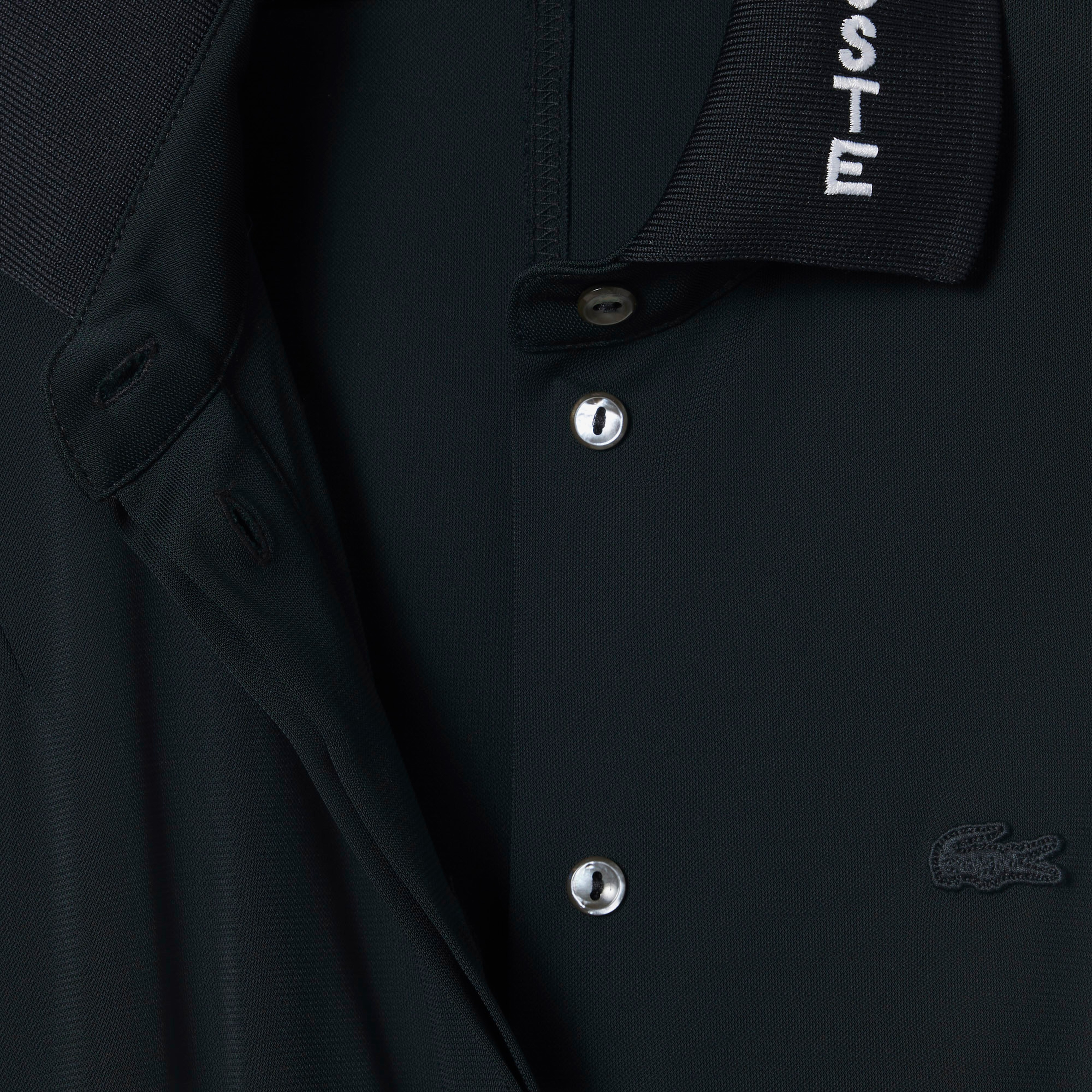 FW25 RUNWAY Kadın Polo Yaka Koyu Yeşil Elbise