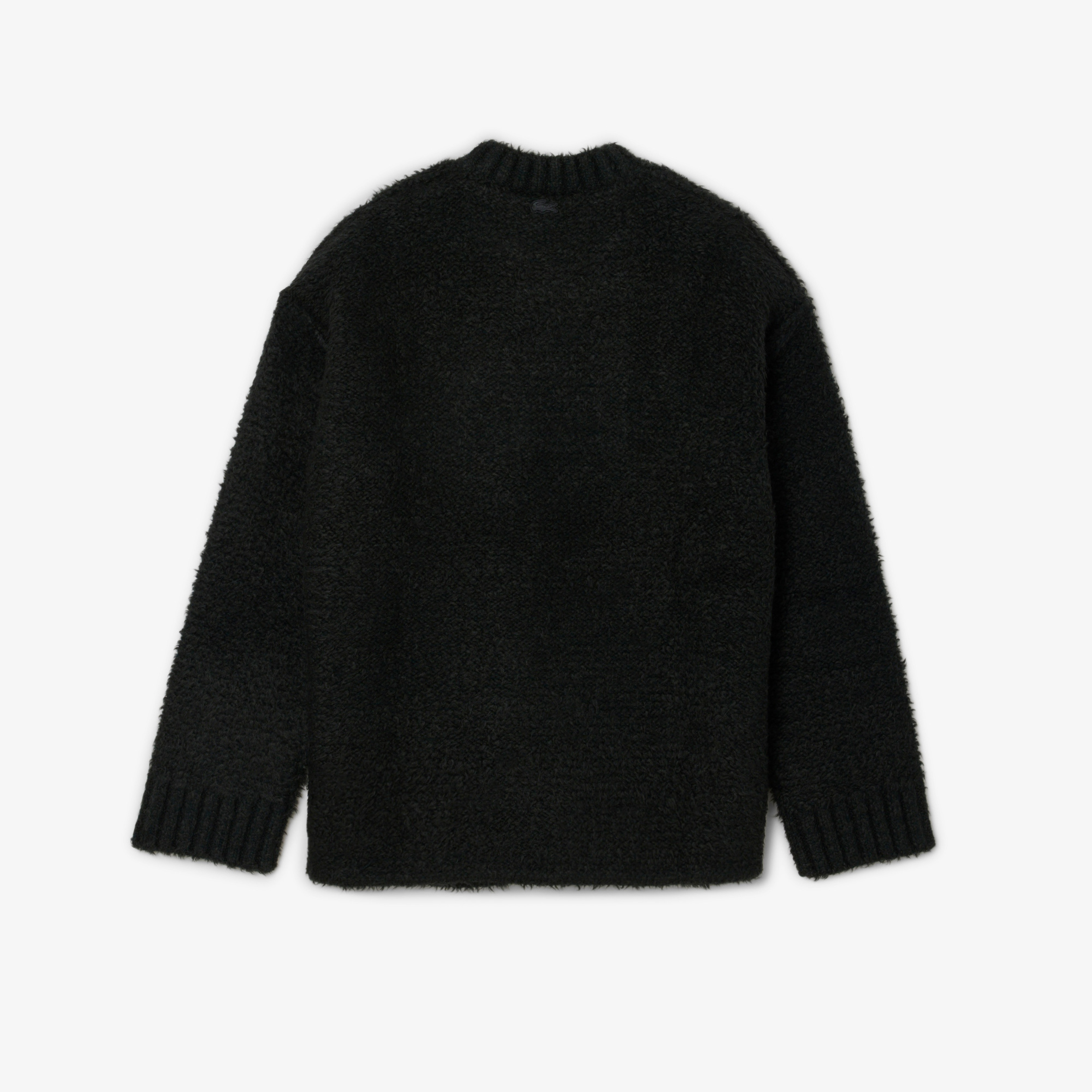 F25 RUNWAY Unisex Loose Fit Bisiklet Yaka Baskılı Yeşil Kazak