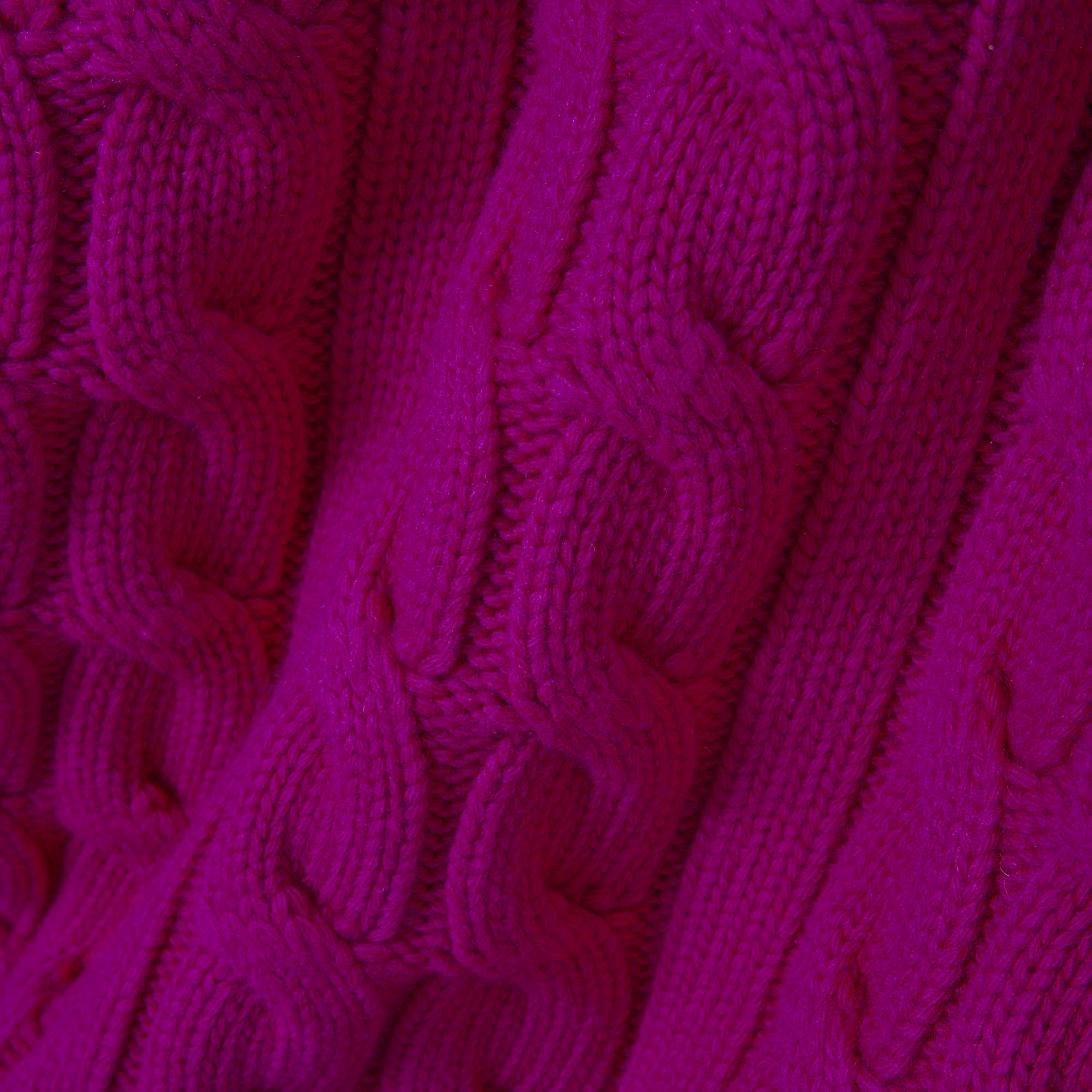 FW25 RUNWAY Erkek Regular Fit Polo Yaka Pembe Yün Kazak