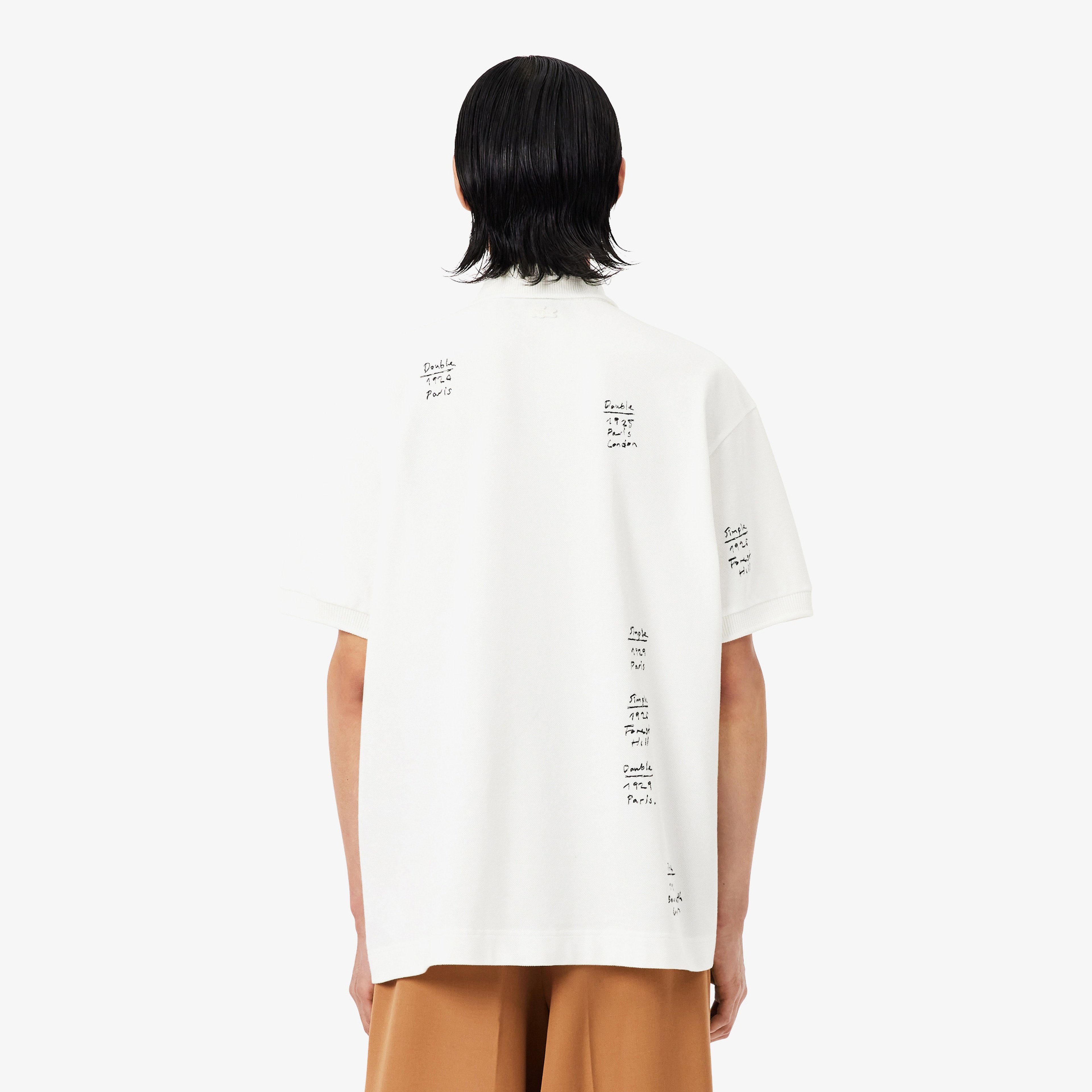 FW25 RUNWAY Erkek Loose Fit Baskılı Polo