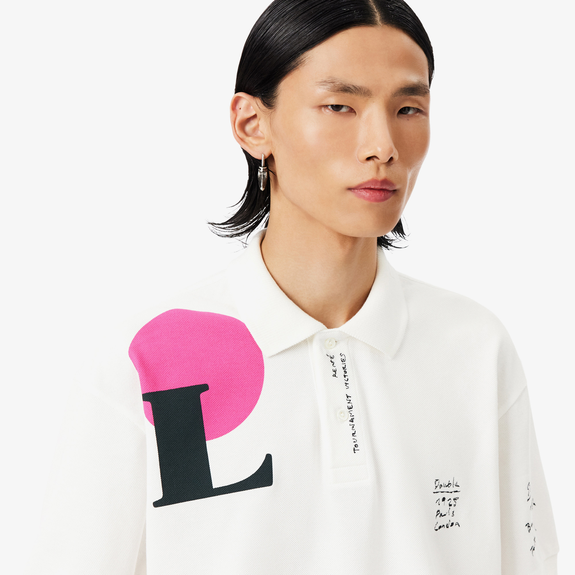 Lacoste FW25 RUNWAY Erkek Loose Fit Baskılı Polo görsel 2