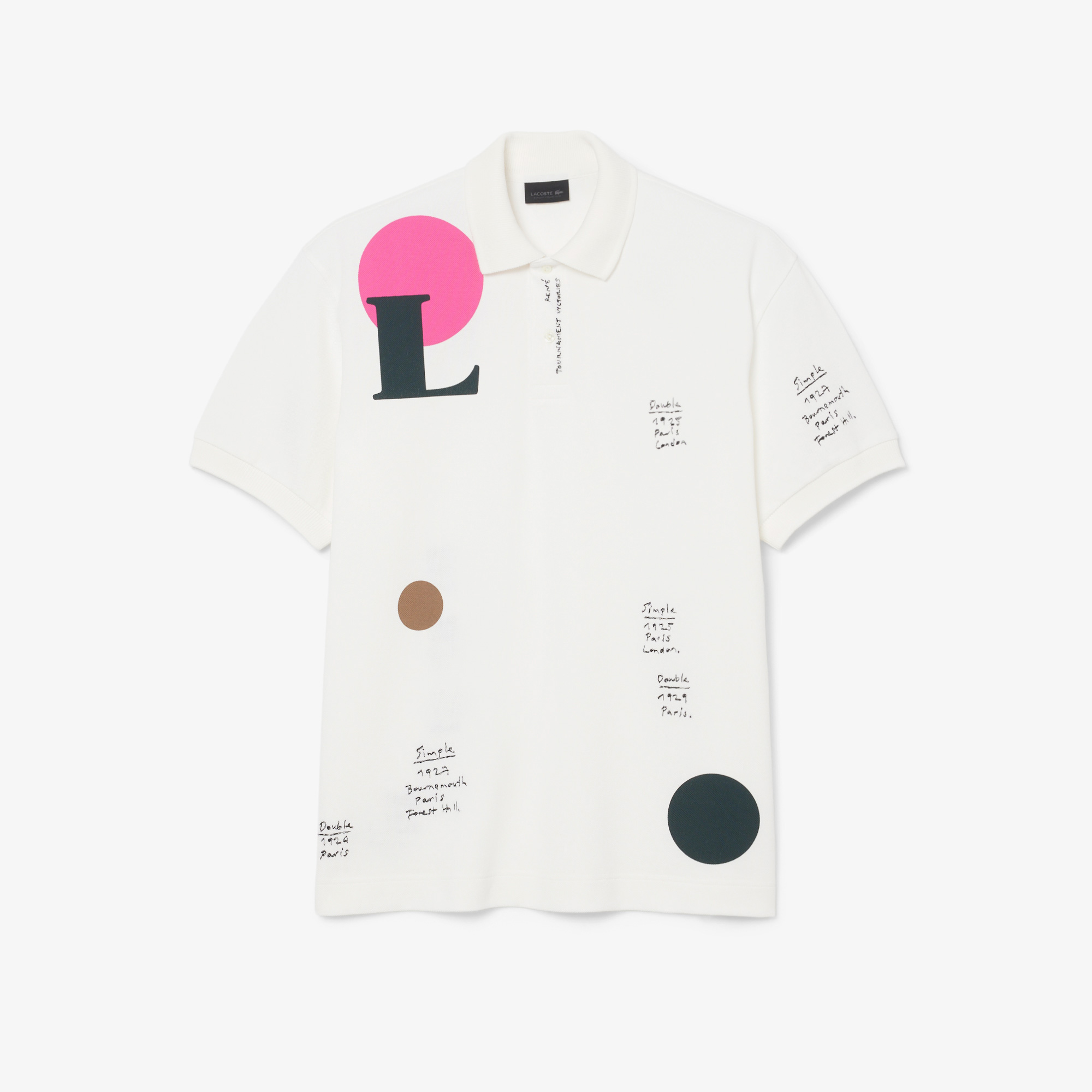 Lacoste FW25 RUNWAY Erkek Loose Fit Baskılı Polo görsel 5