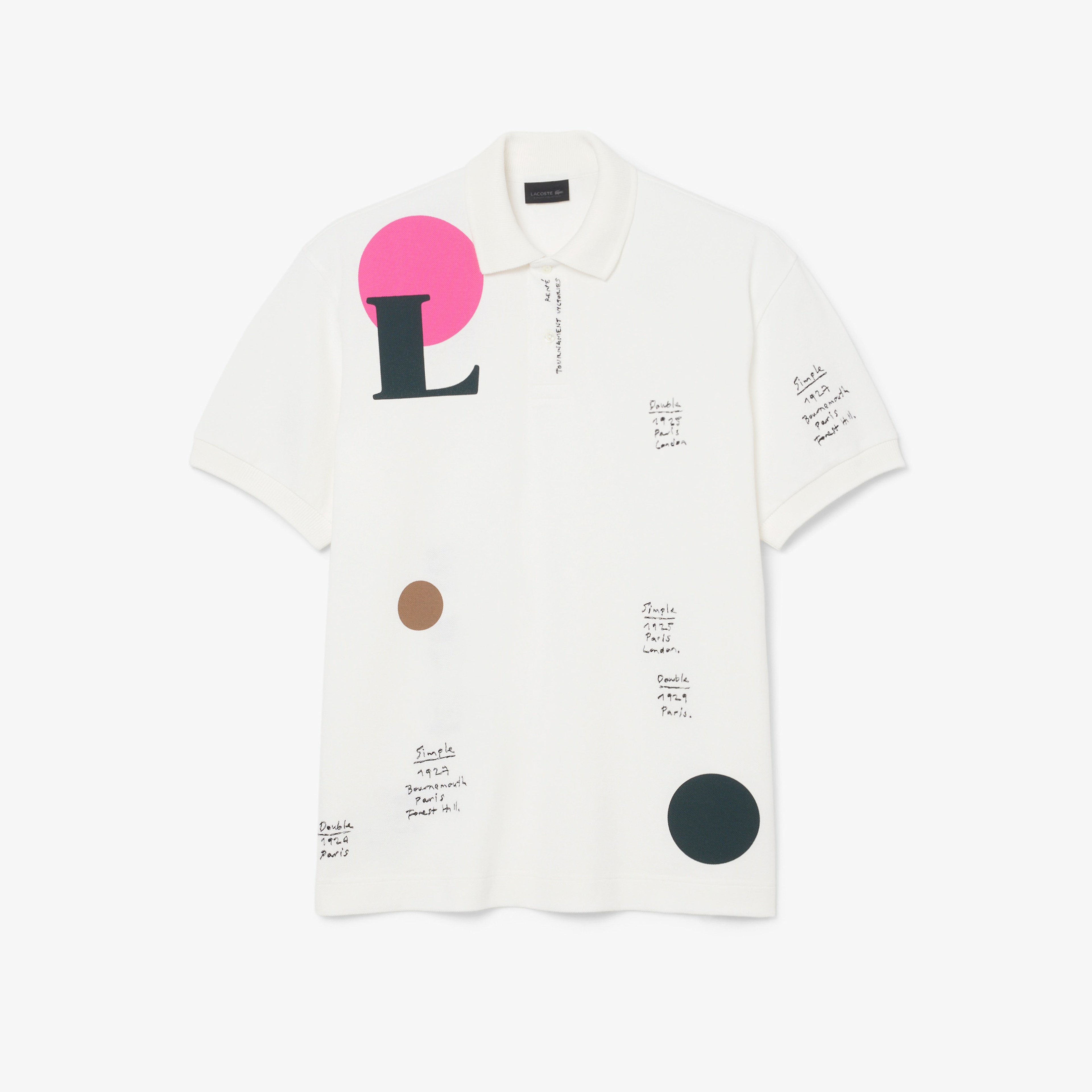 FW25 RUNWAY Erkek Loose Fit Baskılı Polo