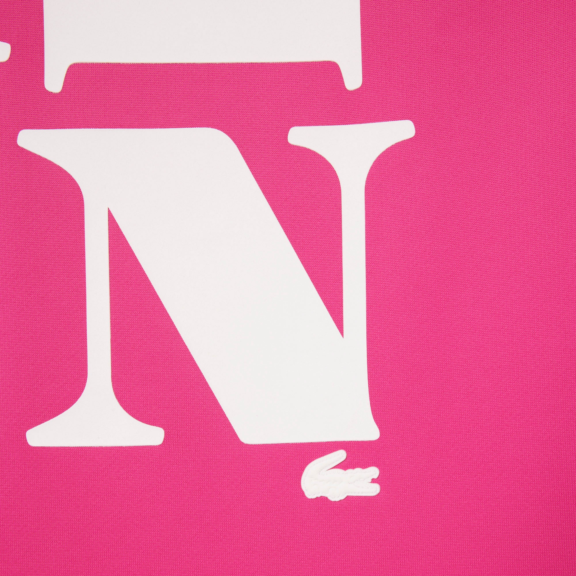 FW25 RUNWAY Unisex Relaxed Fit Bisiklet Yaka Baskılı Pembe T-Shirt