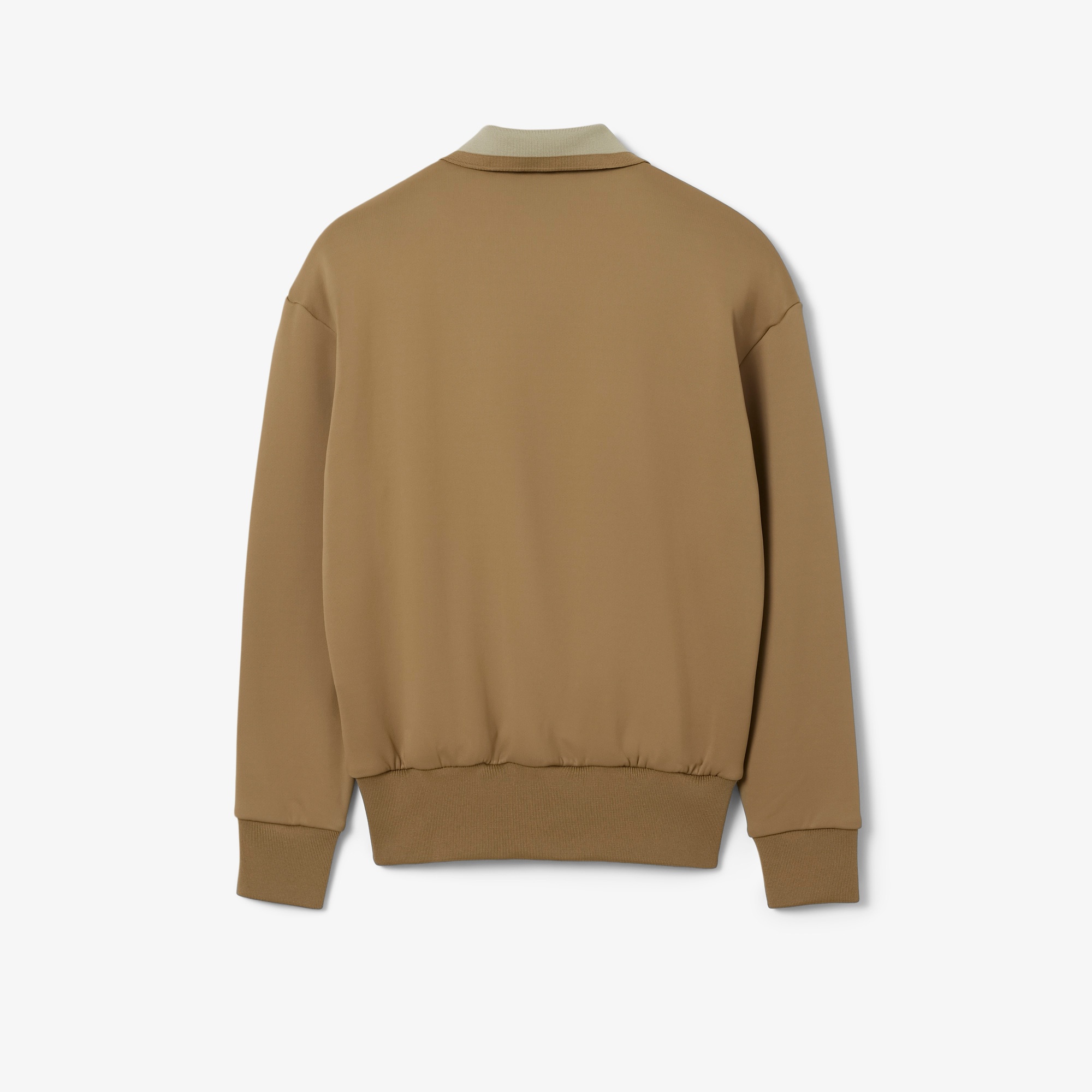FW25 RUNWAY Kadın Polo Yaka Kahverengi Sweatshirt