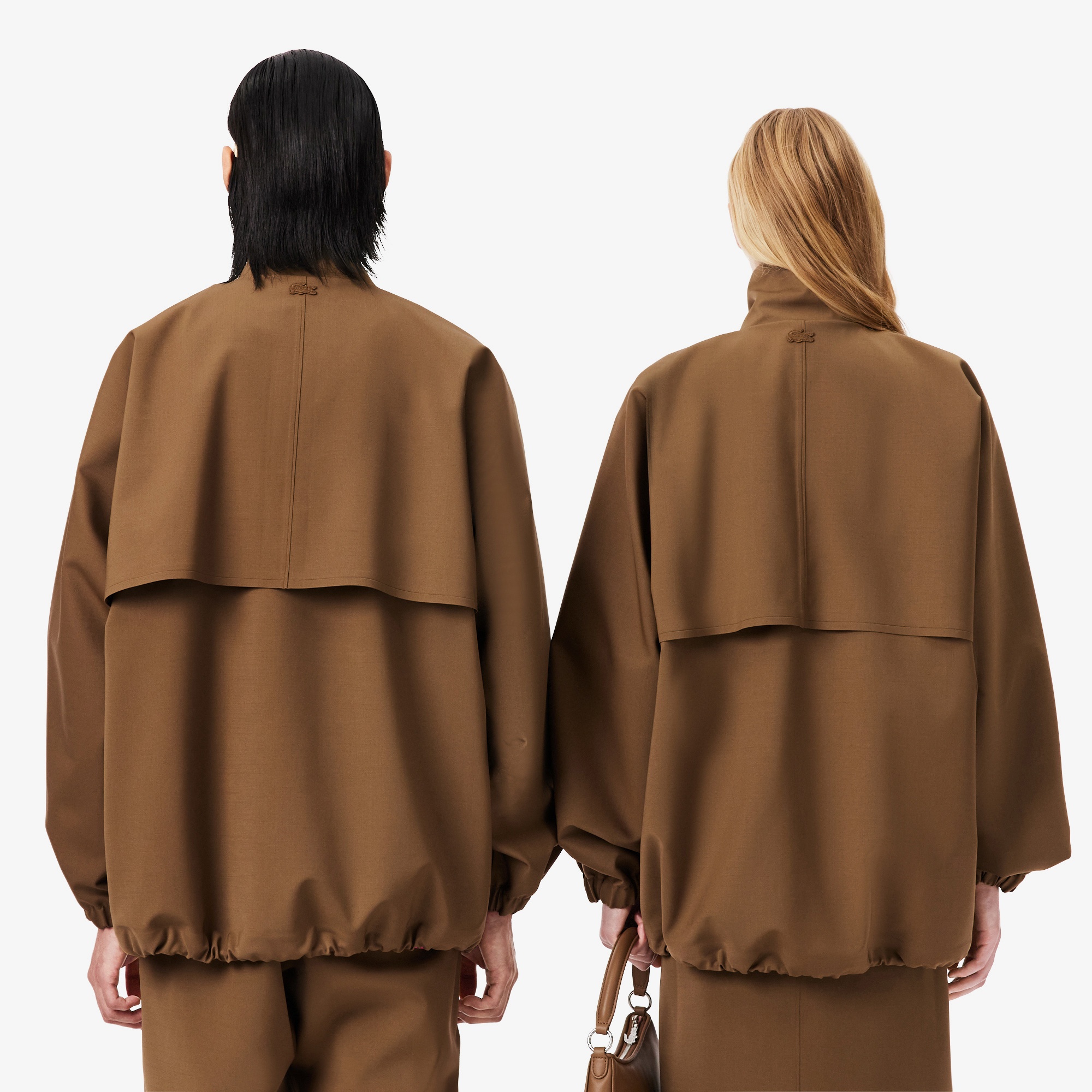 FW25 RUNWAY Unisex Oversize Fit Dik Yaka Kahverengi Ceket