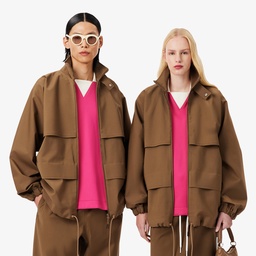 FW25 RUNWAY Unisex Oversize Fit Dik Yaka Kahverengi Ceket Kahverengi