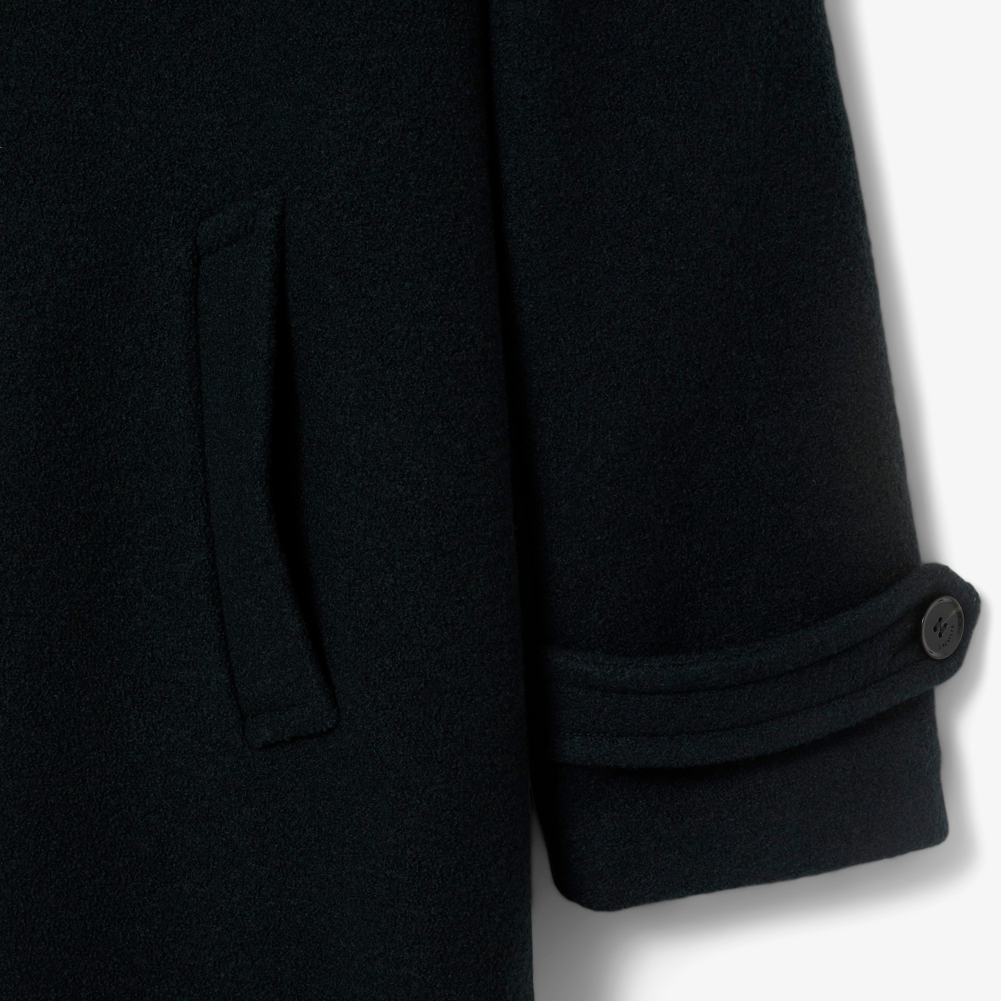 FW25 RUNWAY Erkek Oversize Fit Yün Haki Kaban