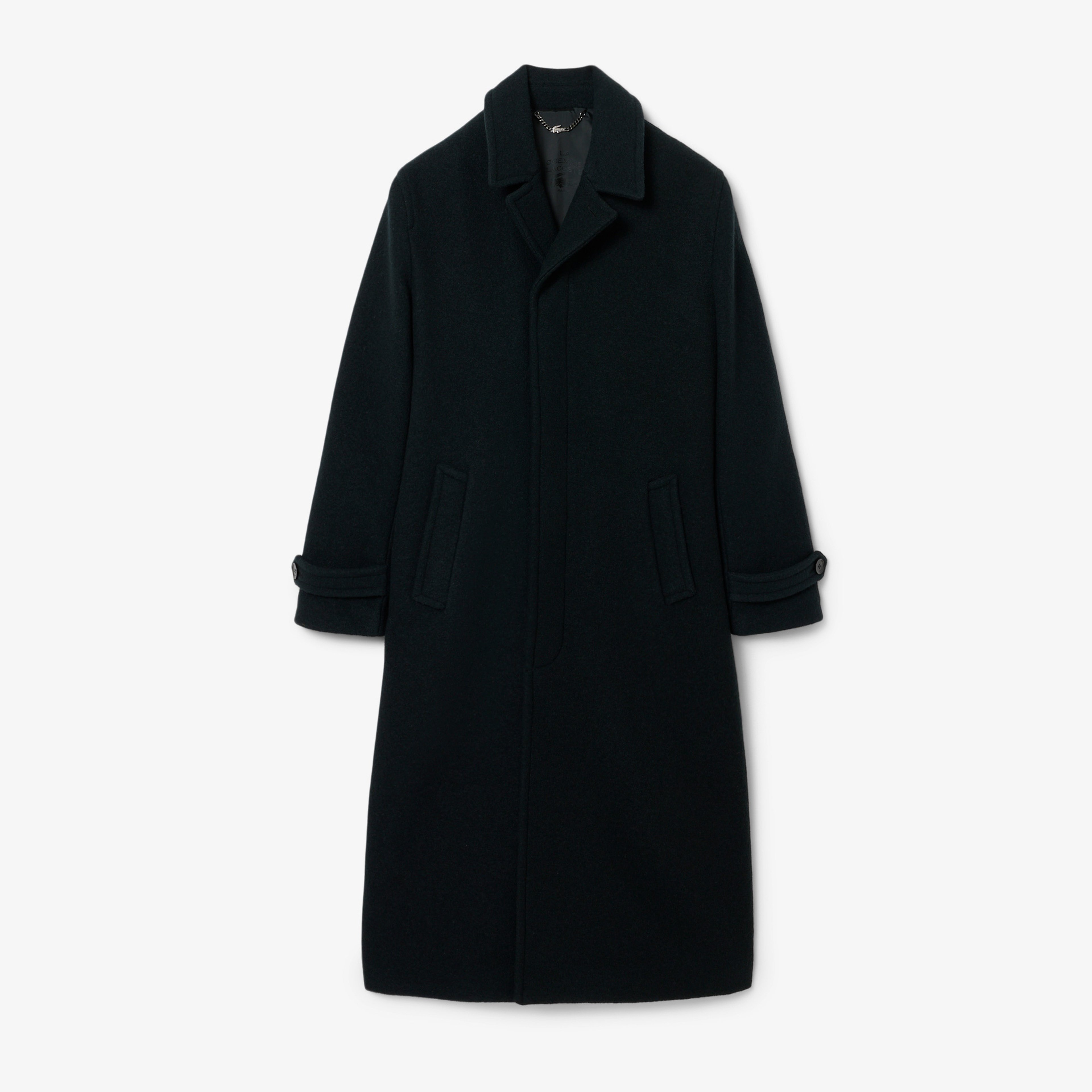 FW25 RUNWAY Erkek Oversize Fit Yün Haki Kaban