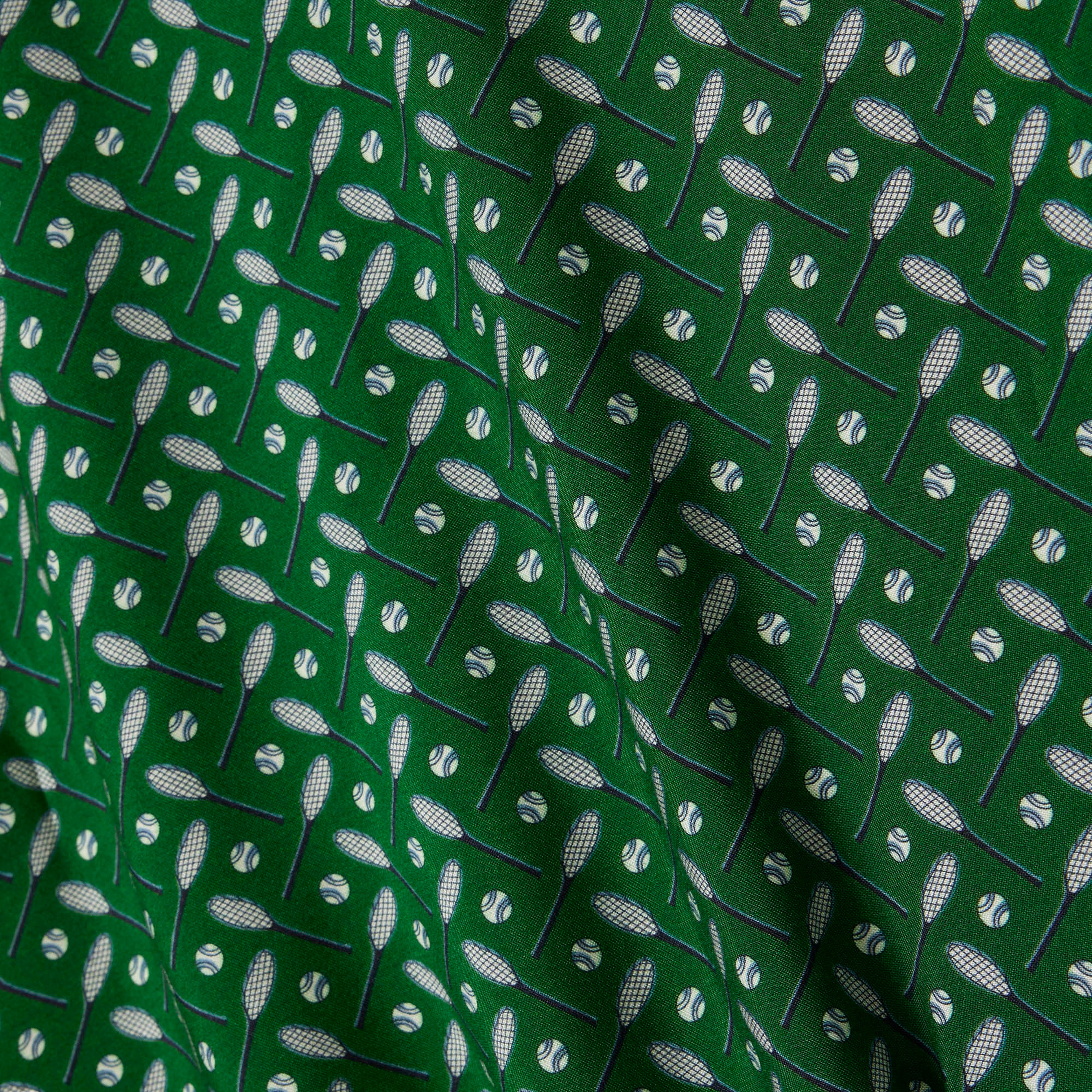 FW25 RUNWAY Erkek Regular Fit Dik Yaka Desenli Yeşil Ceket