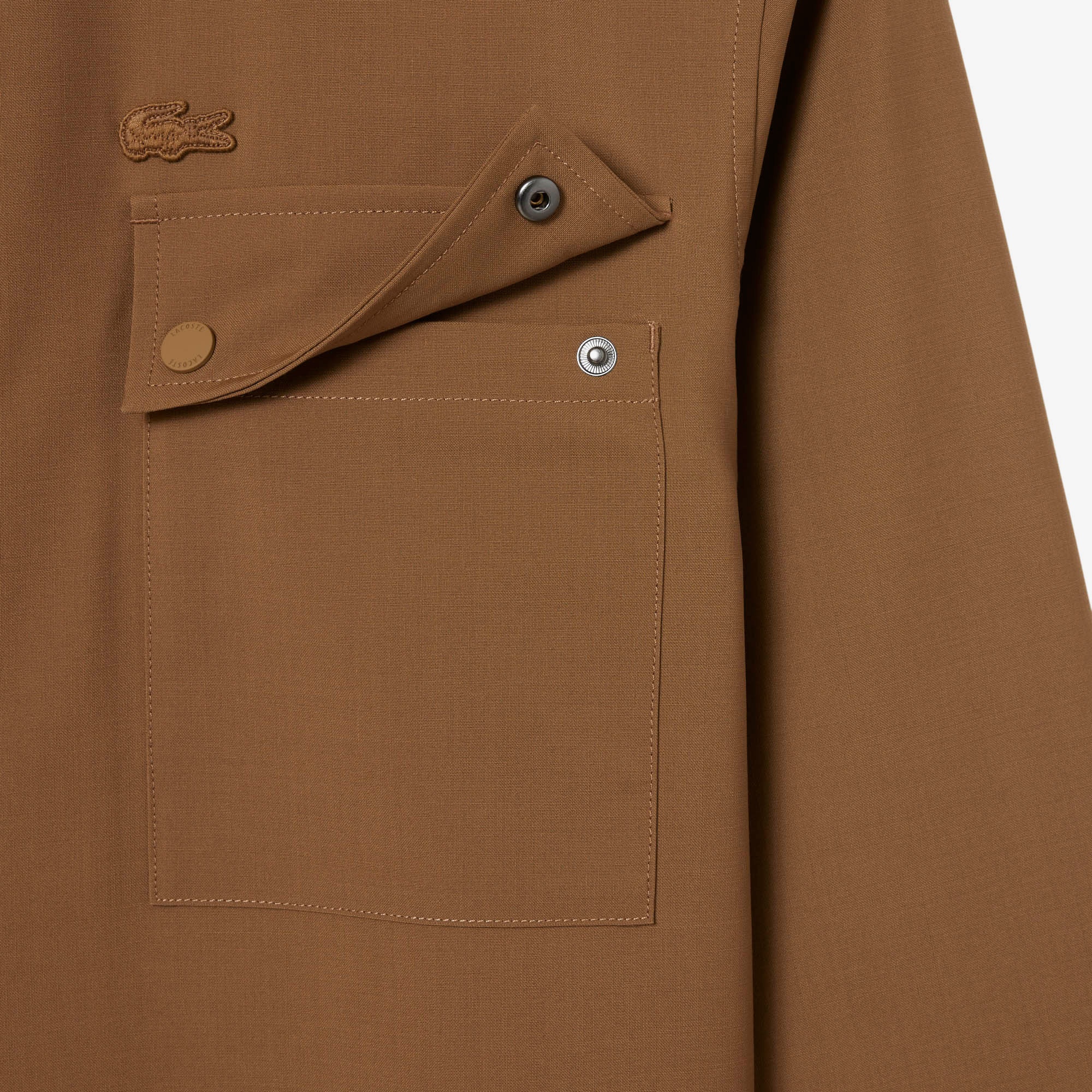 FW25 RUNWAY Erkek Regular Fit Dik Yaka Kahverengi Ceket