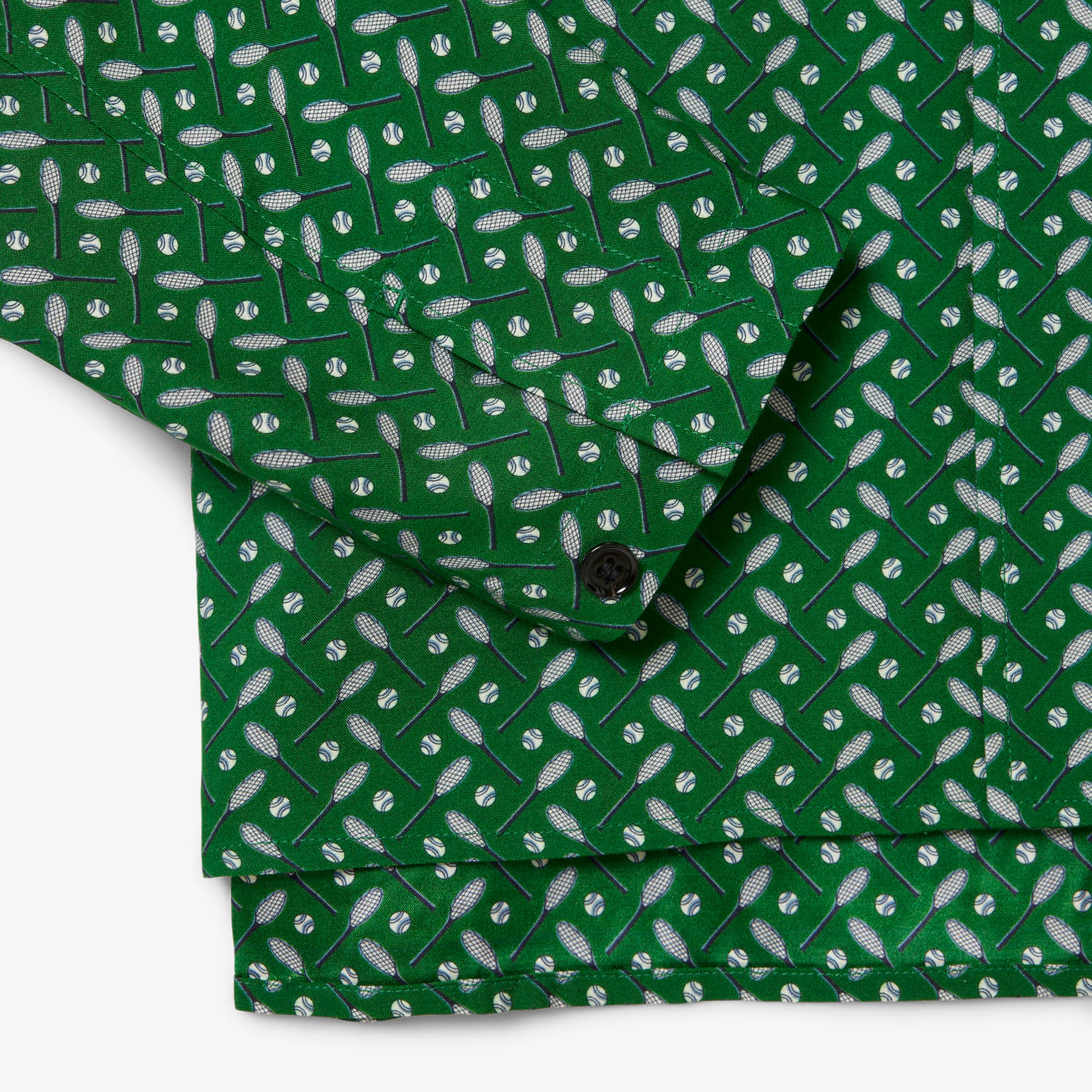 FW25 RUNWAY Erkek Regular Fit Dik Yaka Desenli Yeşil Ceket