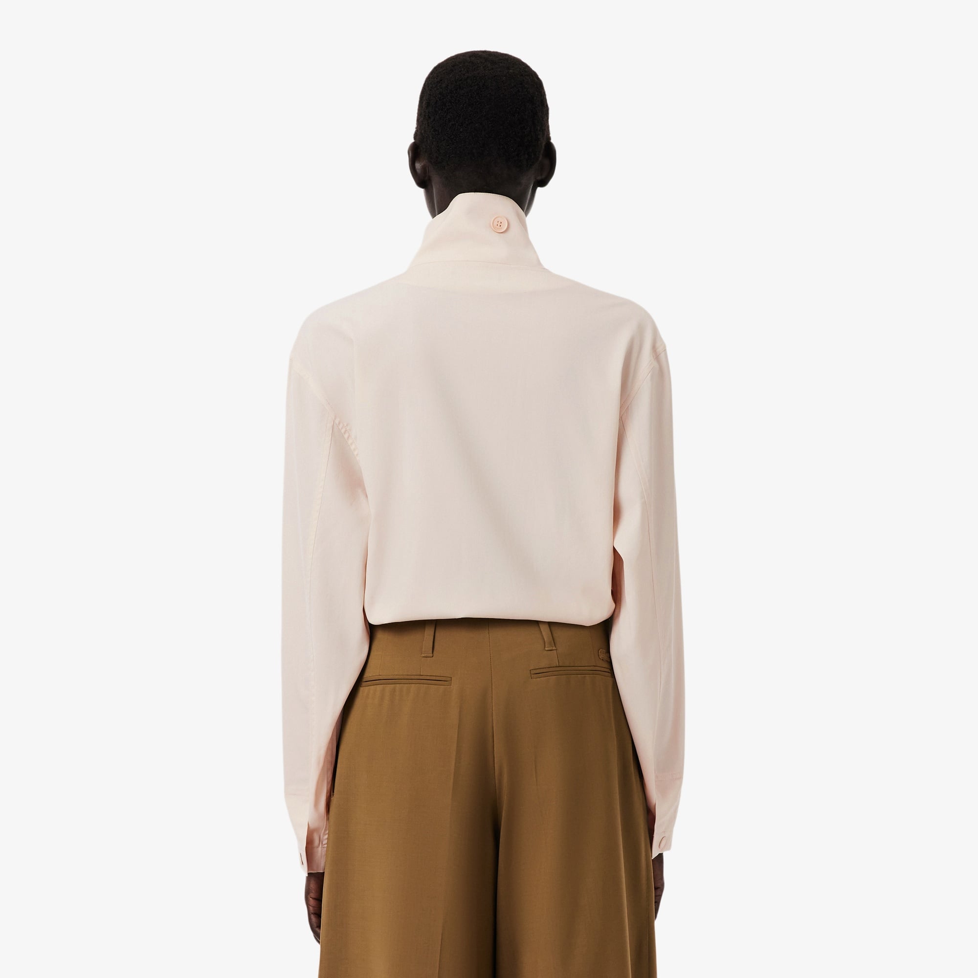 FW25 RUNWAY Kadın Dik Yaka Kahverengi Ceket