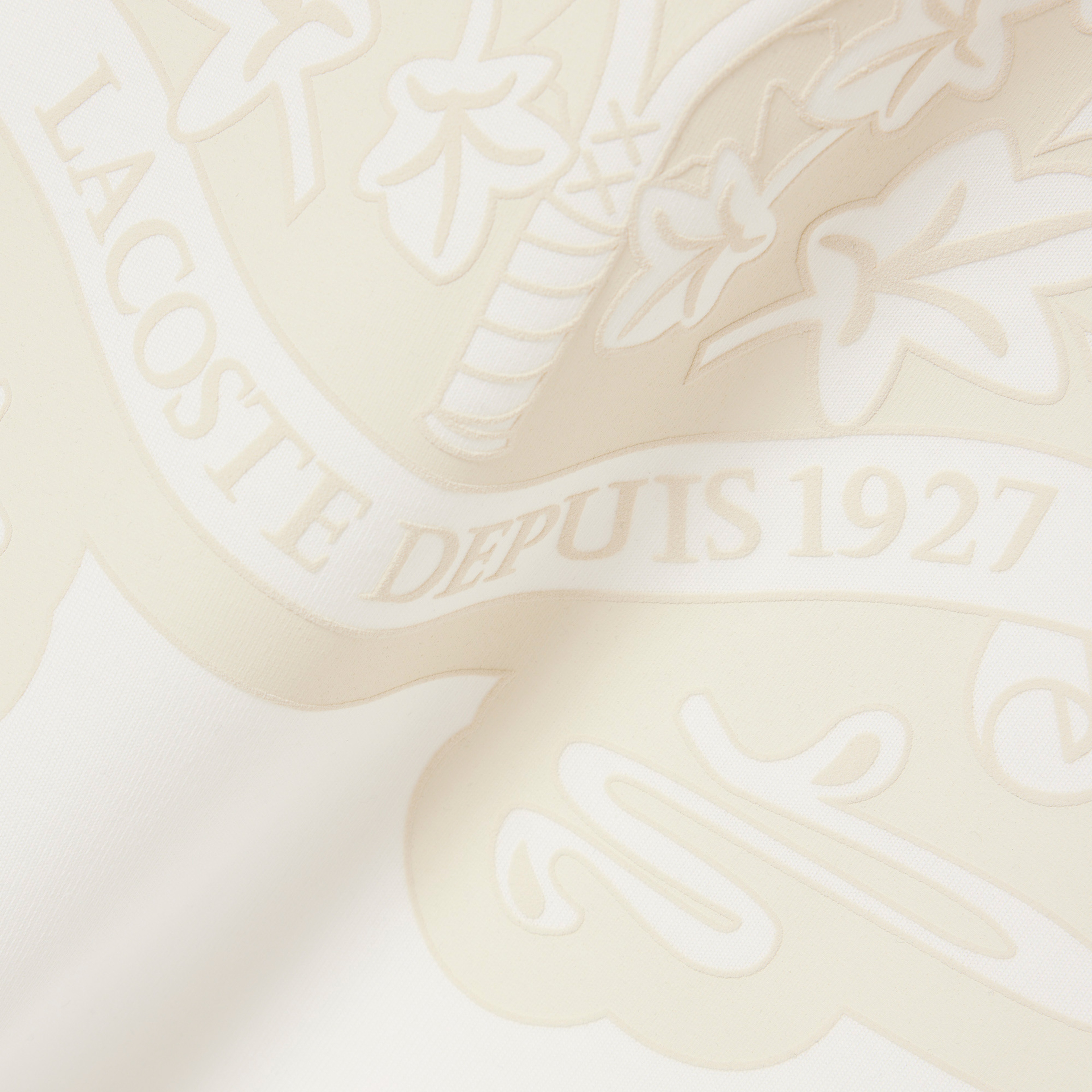 FW25 RUNWAY Unisex Relaxed Fit Bisiklet Yaka Baskılı Beyaz T-Shirt