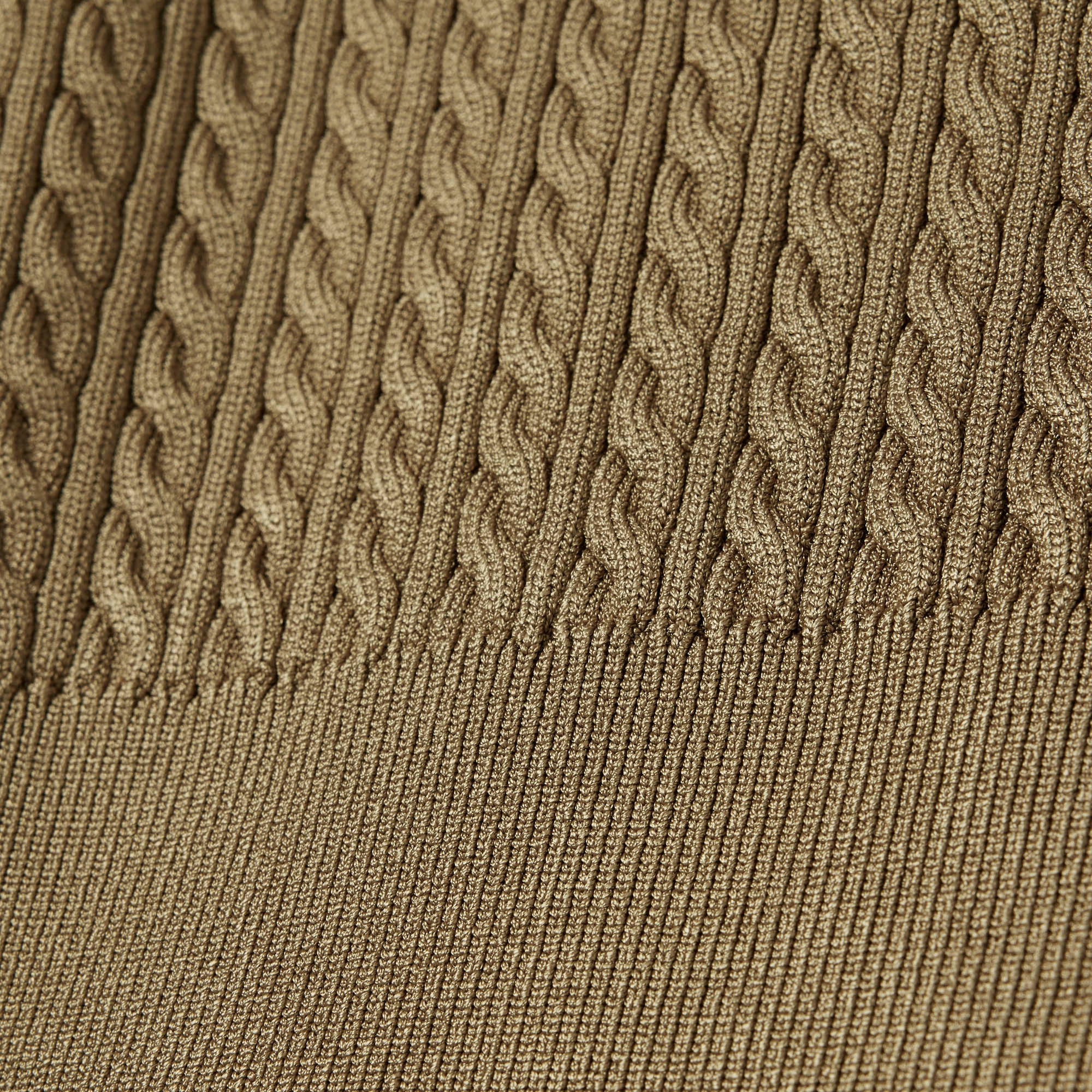 FW25 RUNWAY Kadın Kısa Kollu Polo Yaka Kahverengi Triko