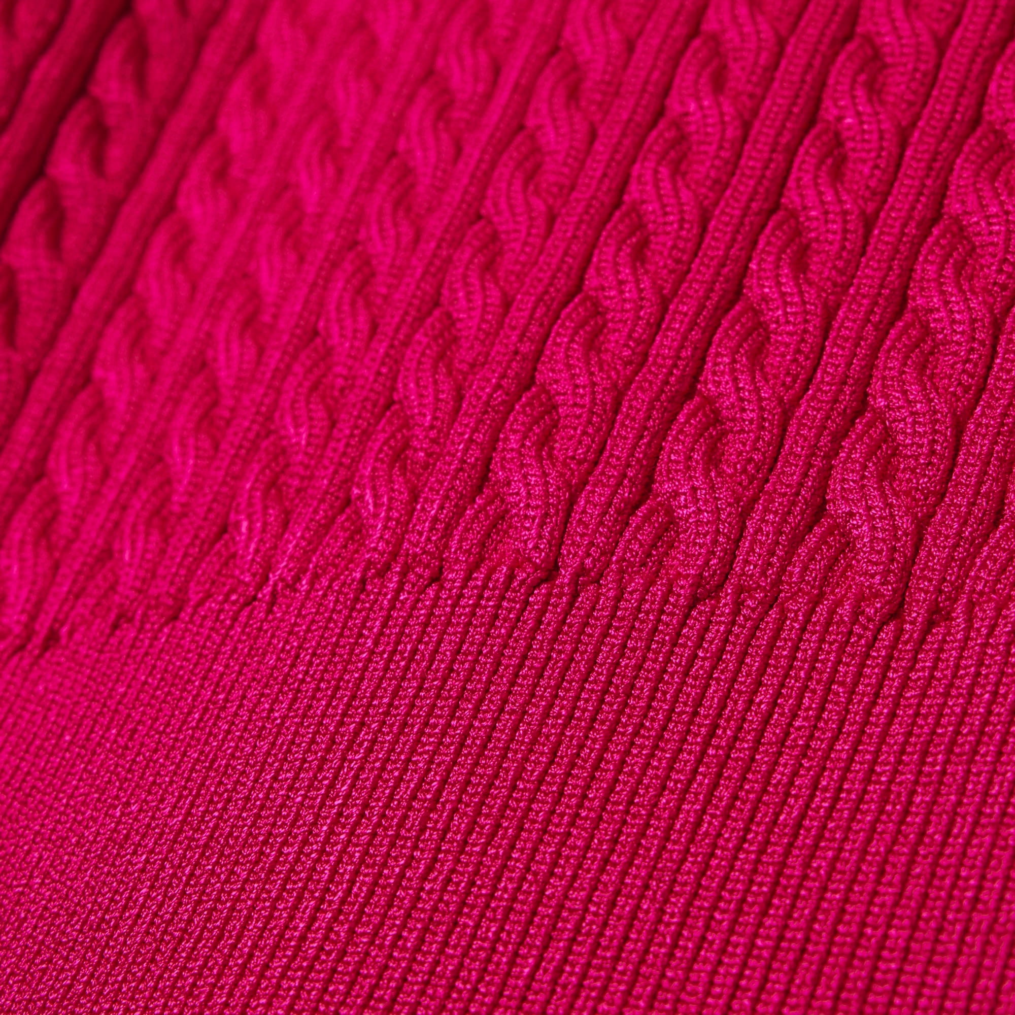 FW25 RUNWAY Kadın Kısa Kollu Polo Yaka Pembe Triko