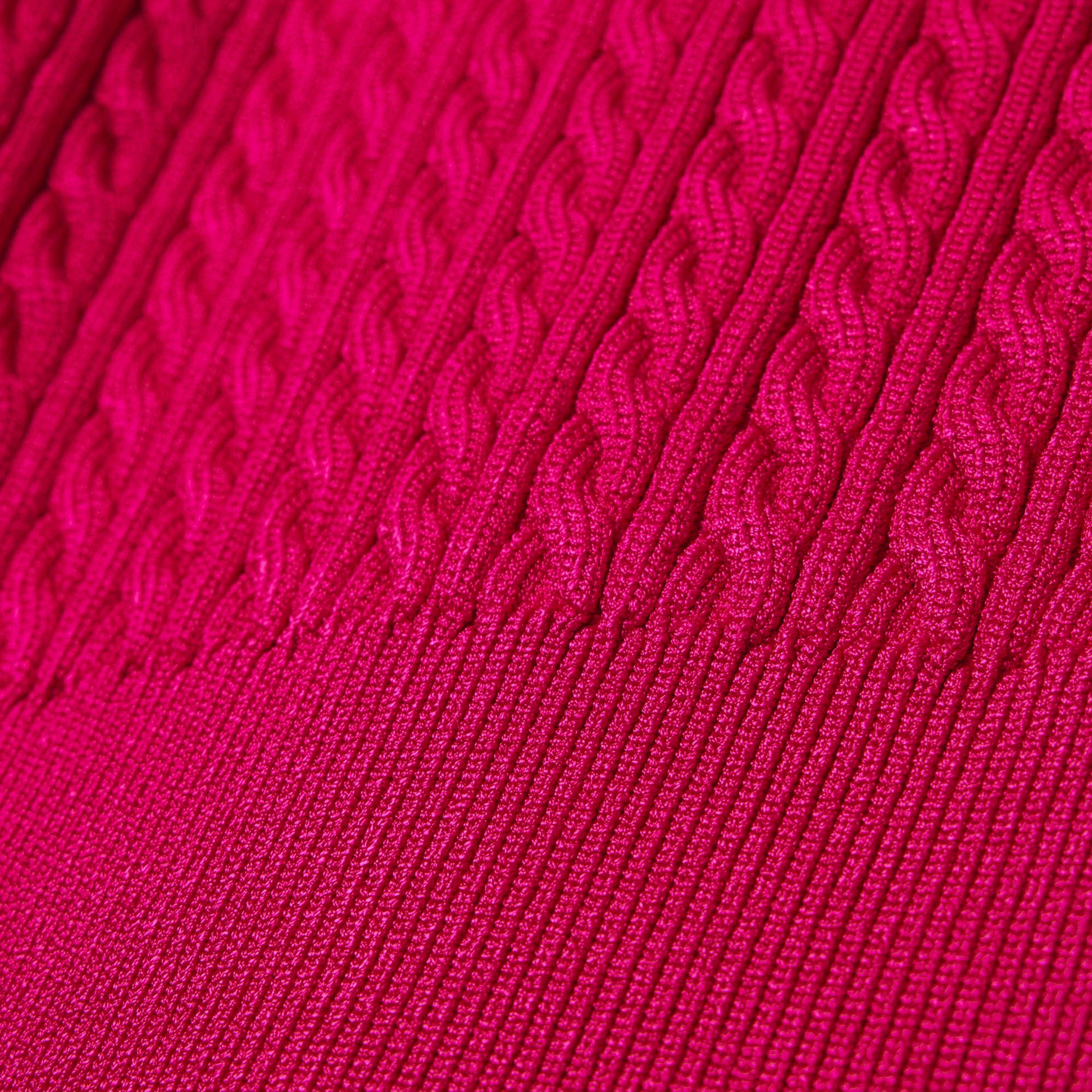 FW25 RUNWAY Kadın Kısa Kollu Polo Yaka Pembe Triko