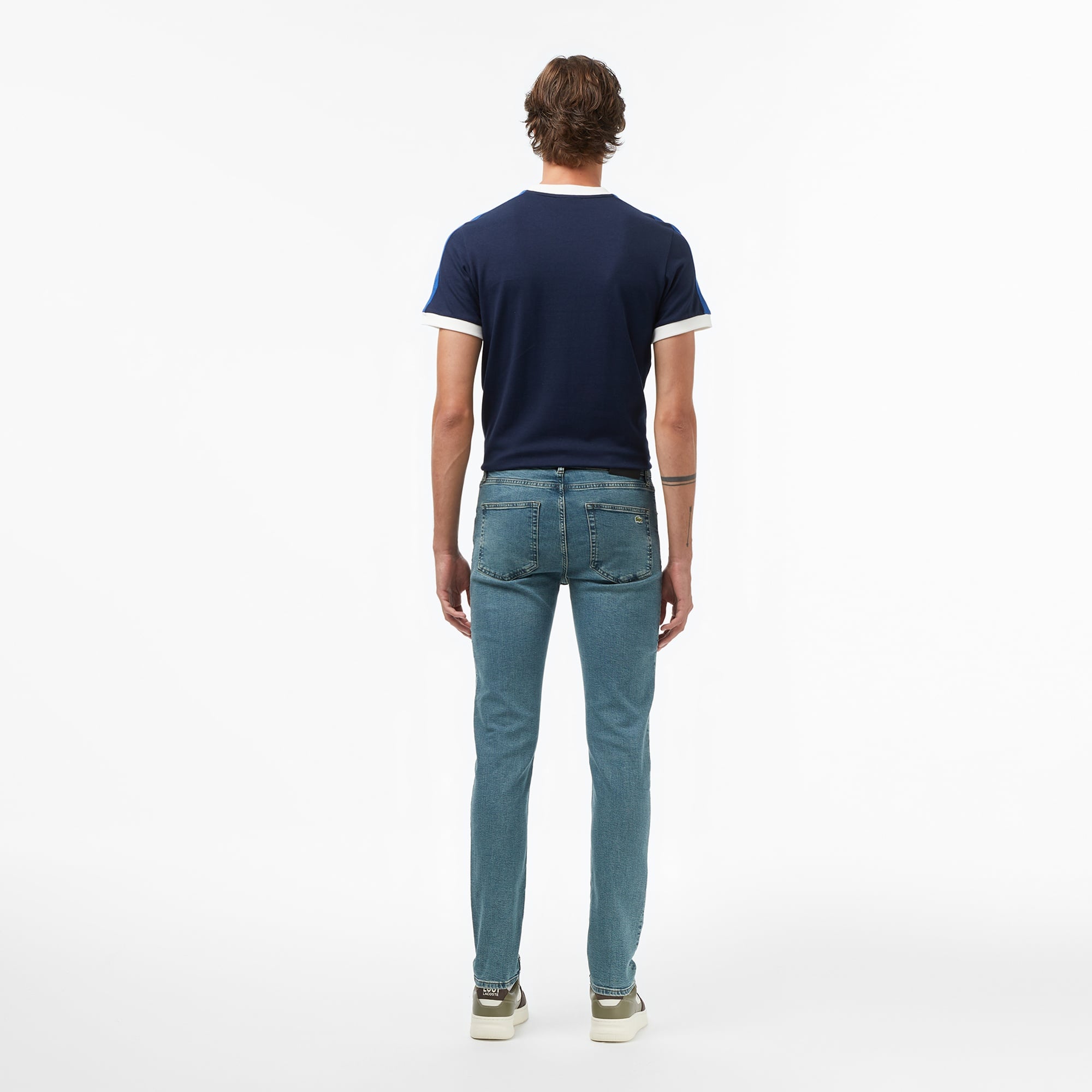 Erkek Slim Fit Mavi Jean Pantolon