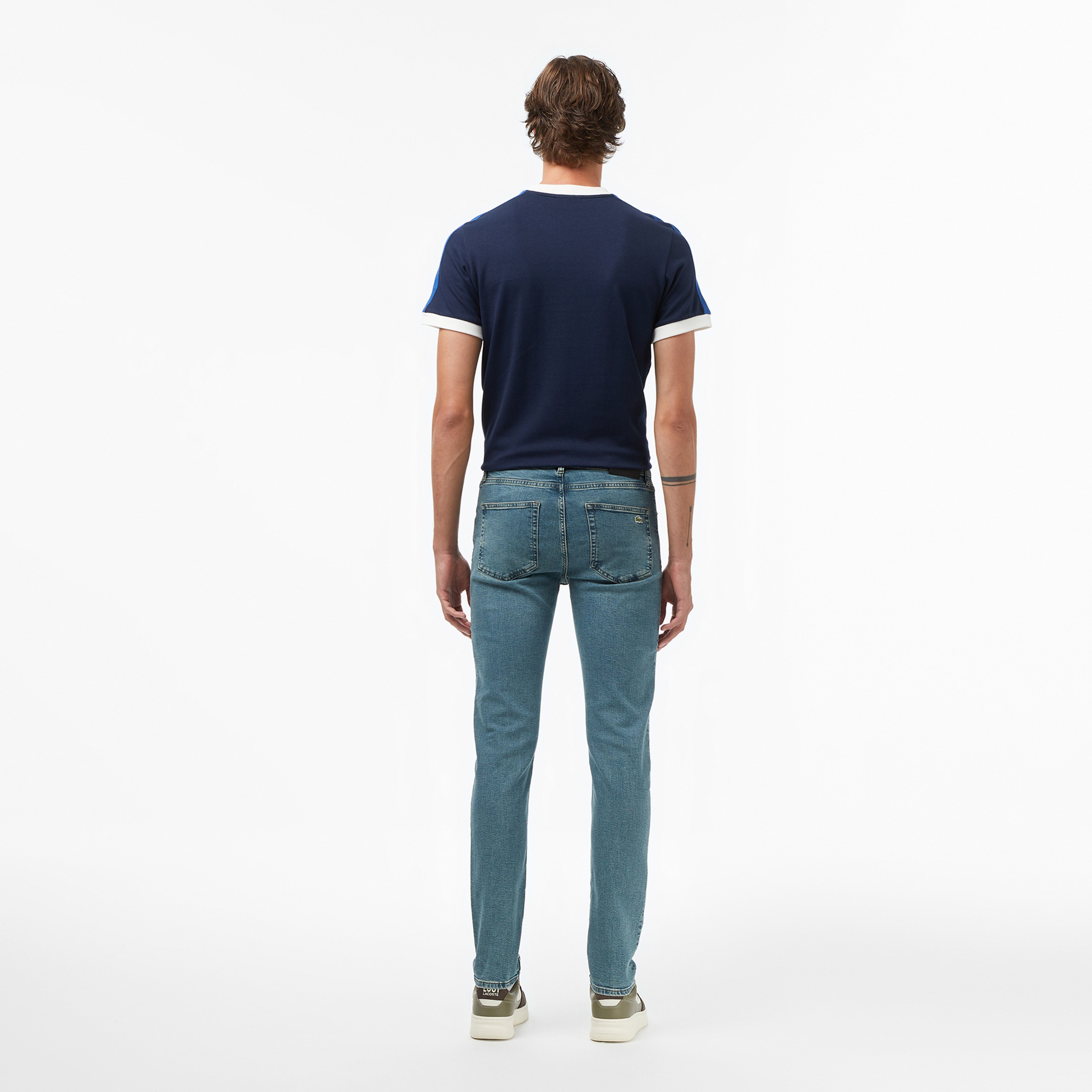 Erkek Slim Fit Mavi Jean Pantolon