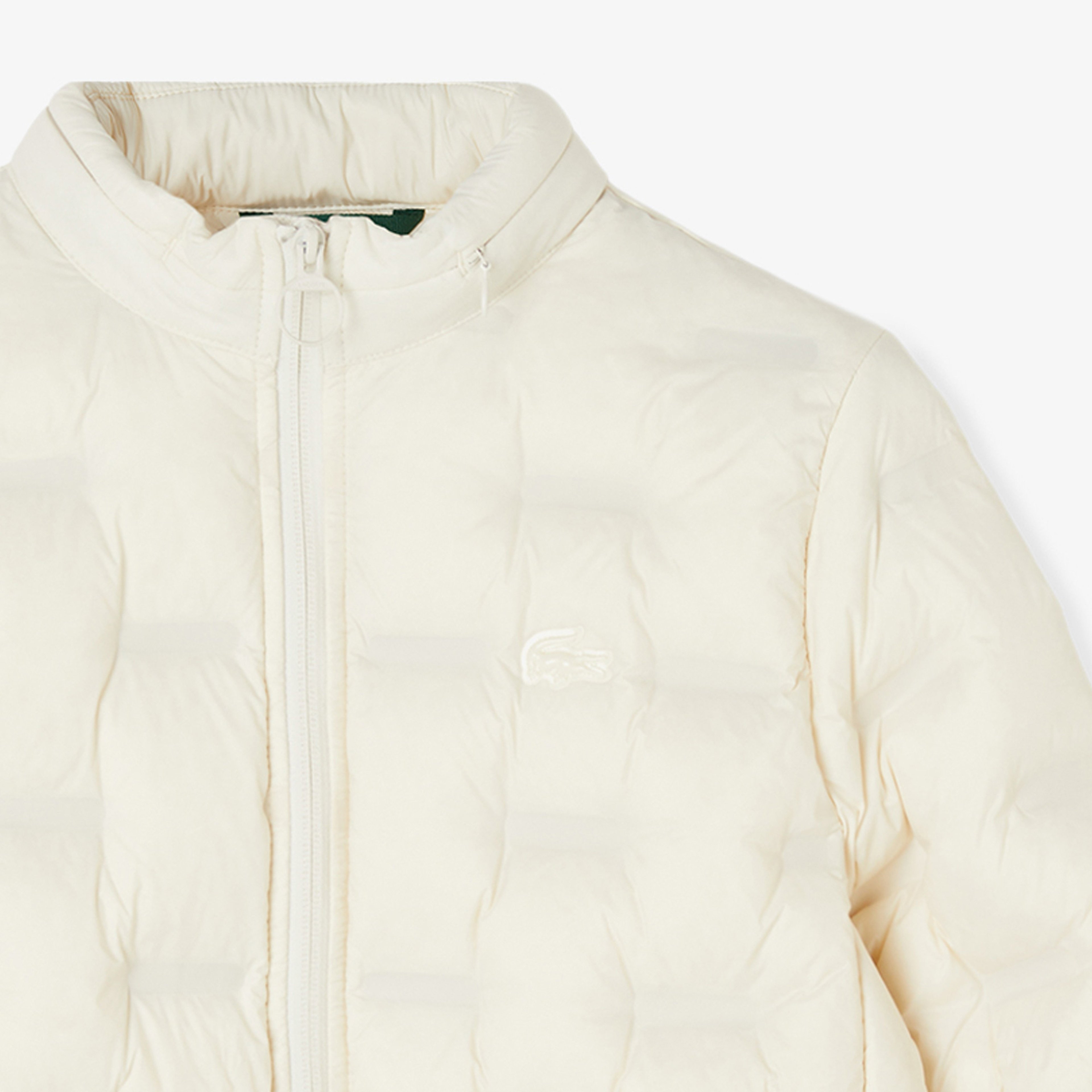 Kadın Regular Fit Kapüşonlu Kapitone Beyaz Mont