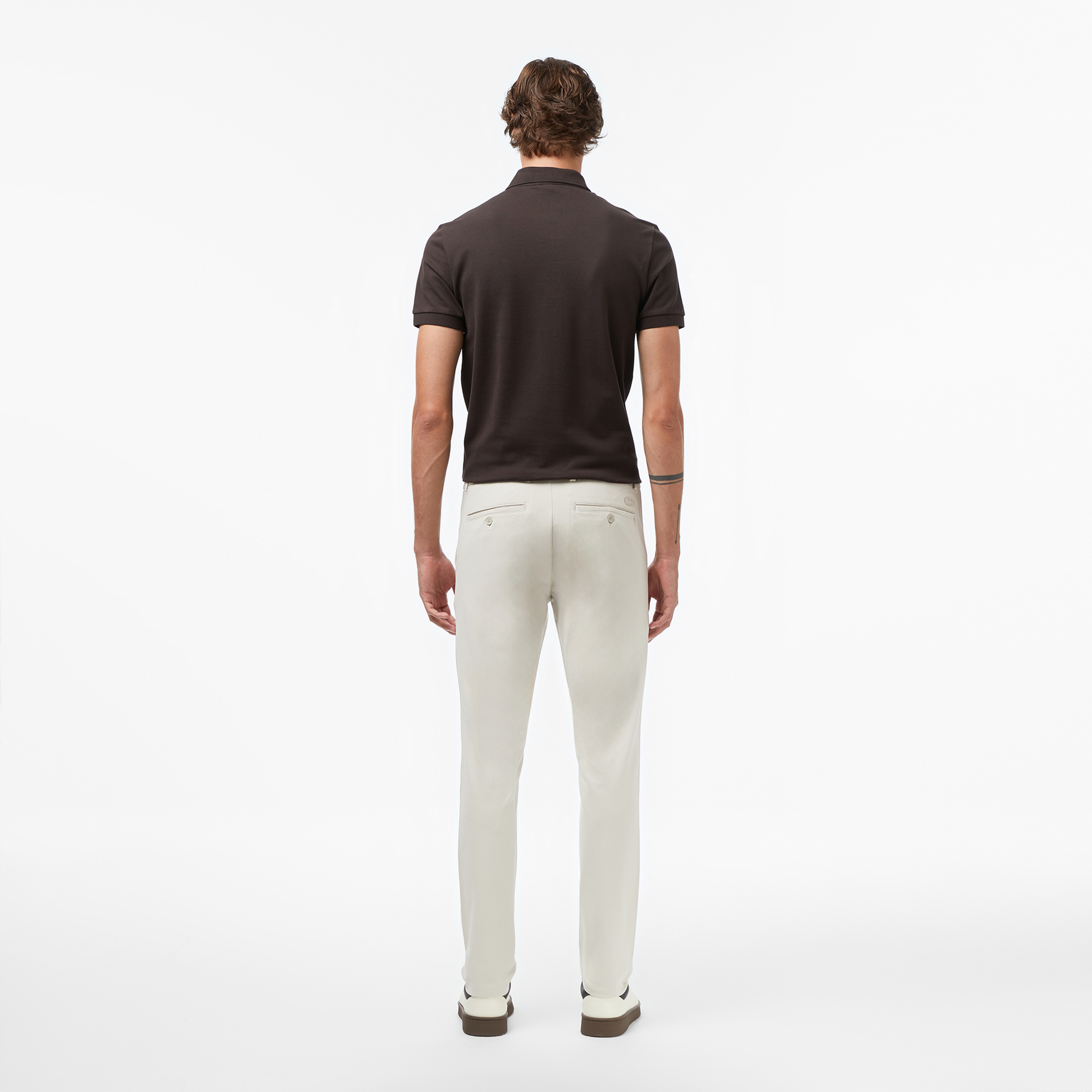 Erkek Slim Fit Gri Chino Pantolon