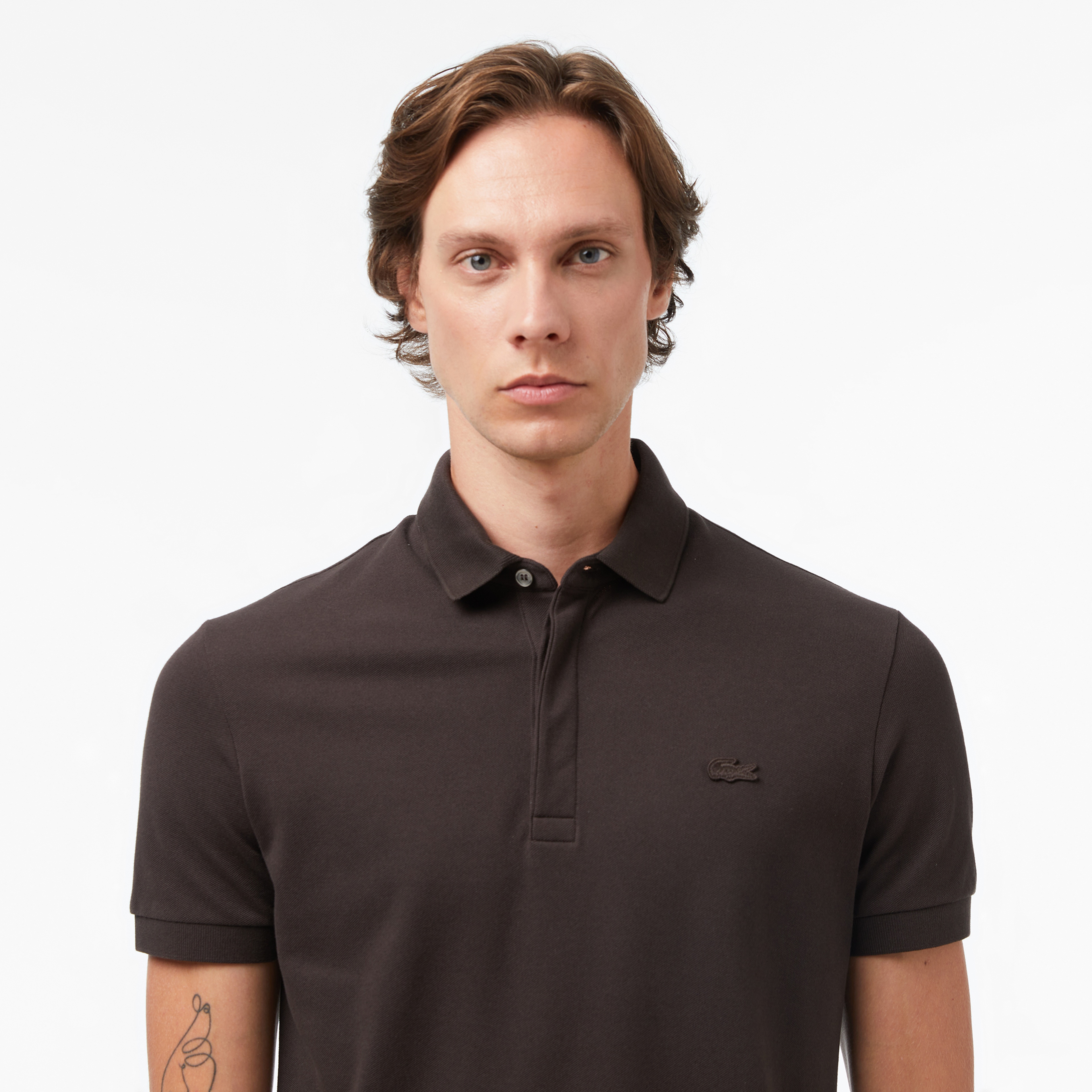 Erkek Regular Fit Kahverengi Paris Polo