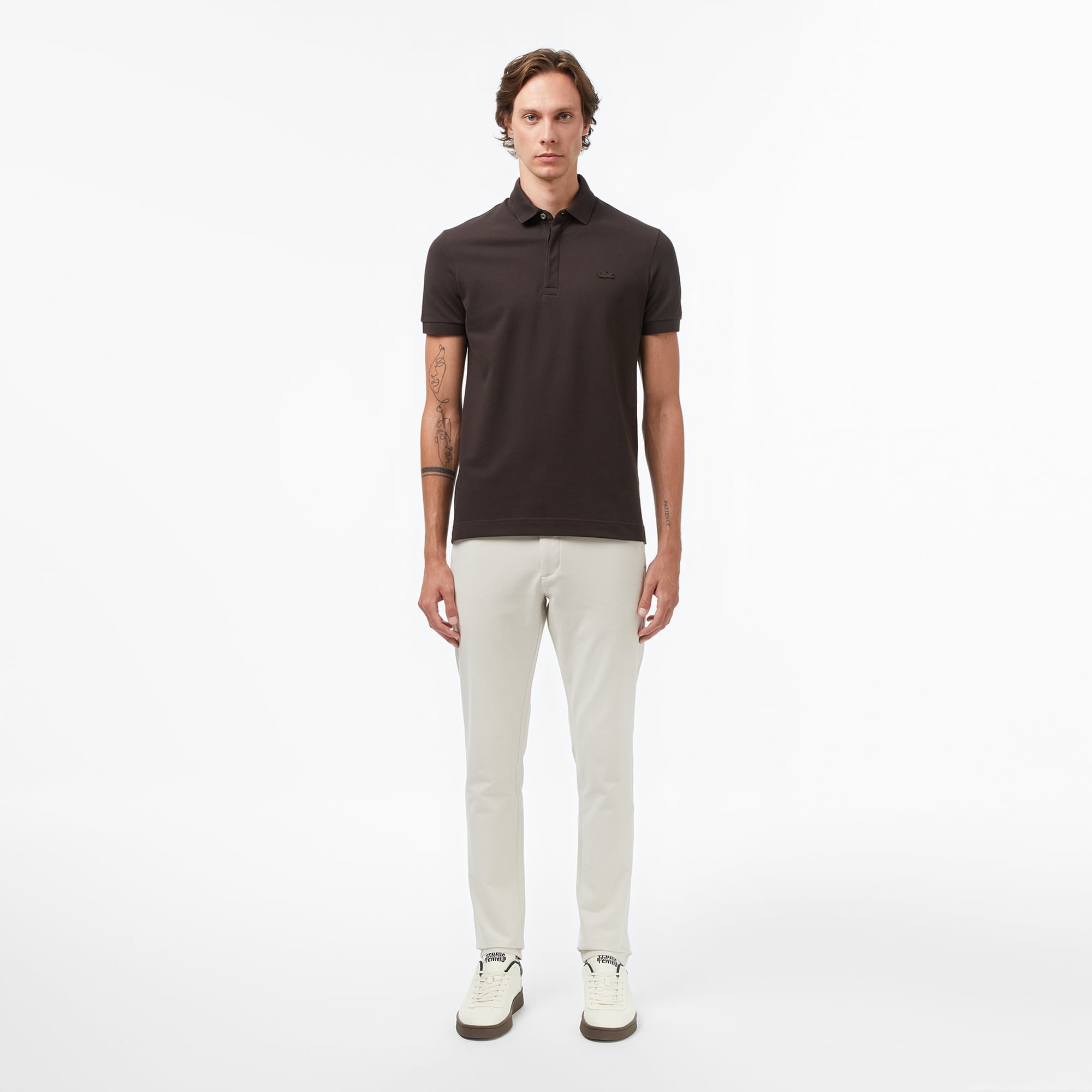 Erkek Regular Fit Kahverengi Paris Polo